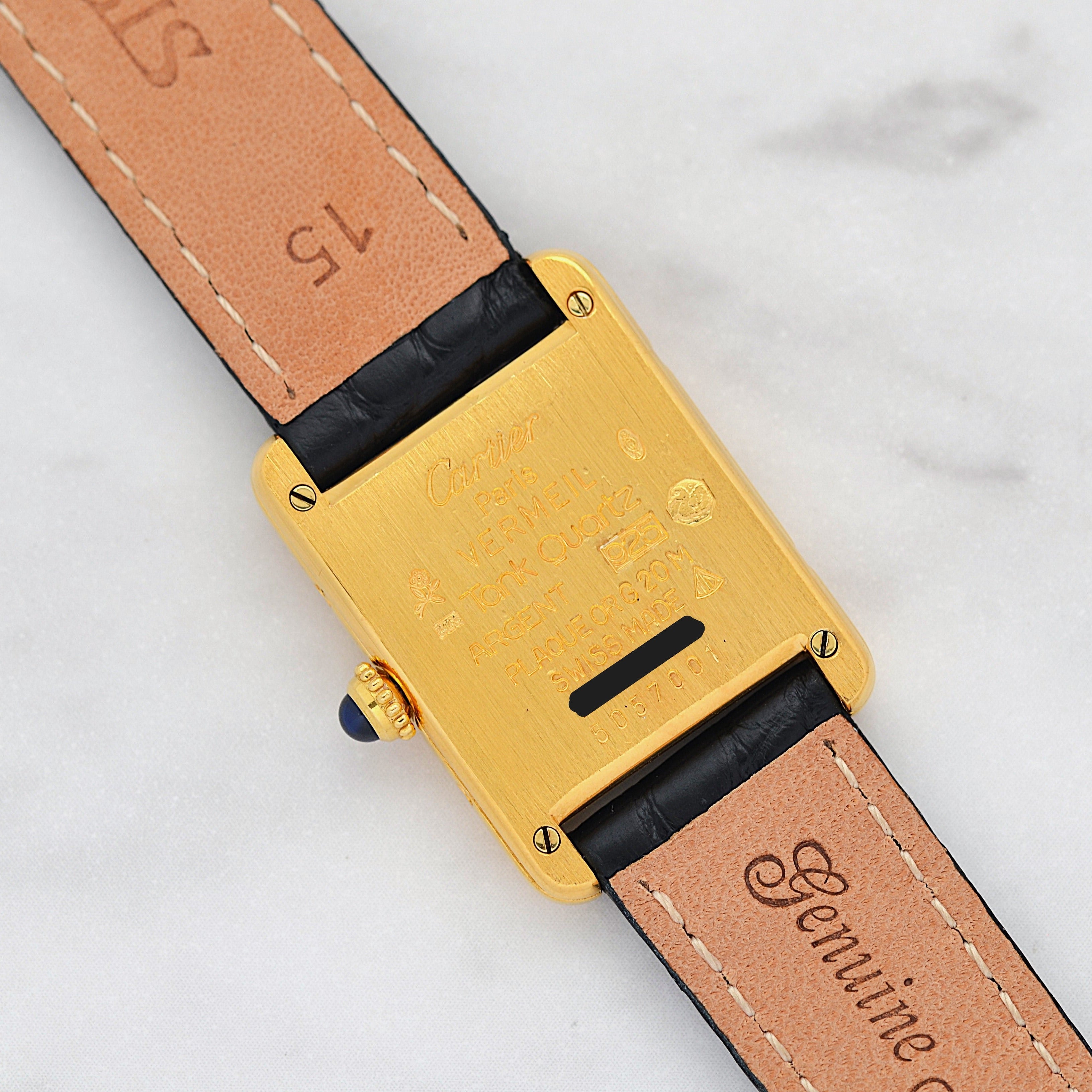 【Cartier】カルティエ マストタンク SM オパラン 純正Dバックル付き