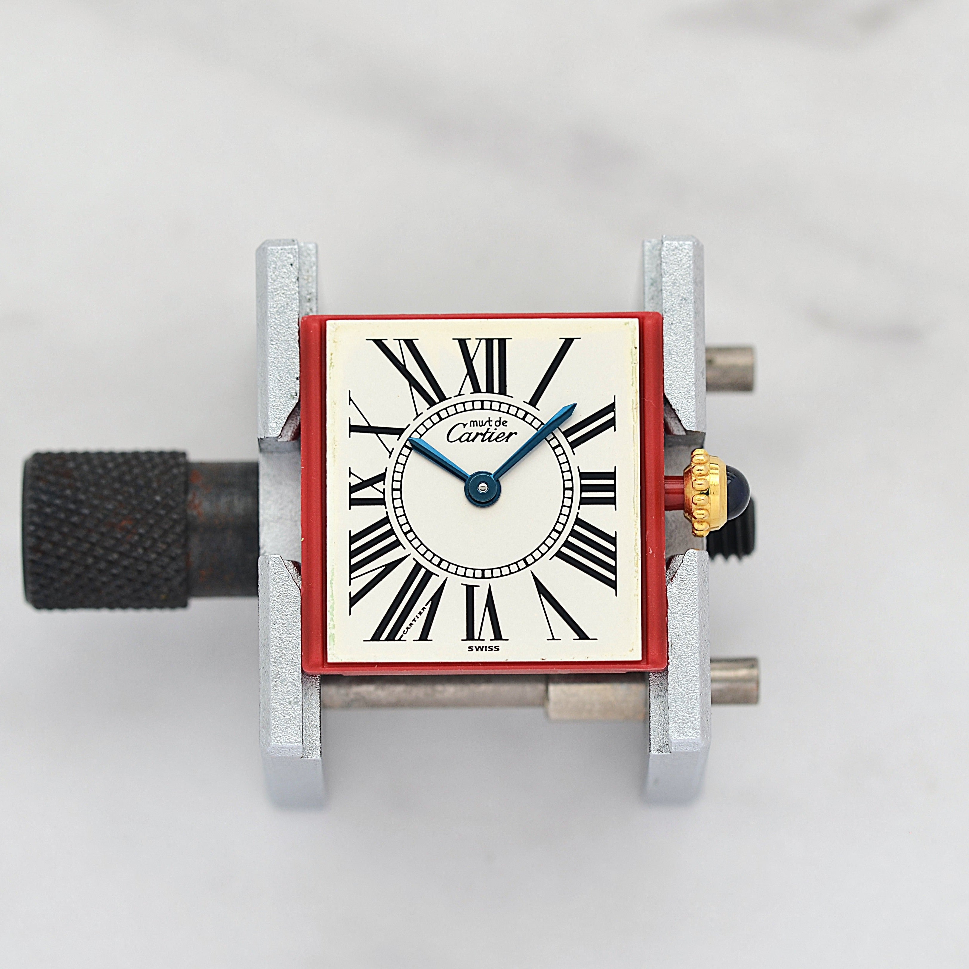 【Cartier】カルティエ マストタンク SM オパラン 純正Dバックル付き