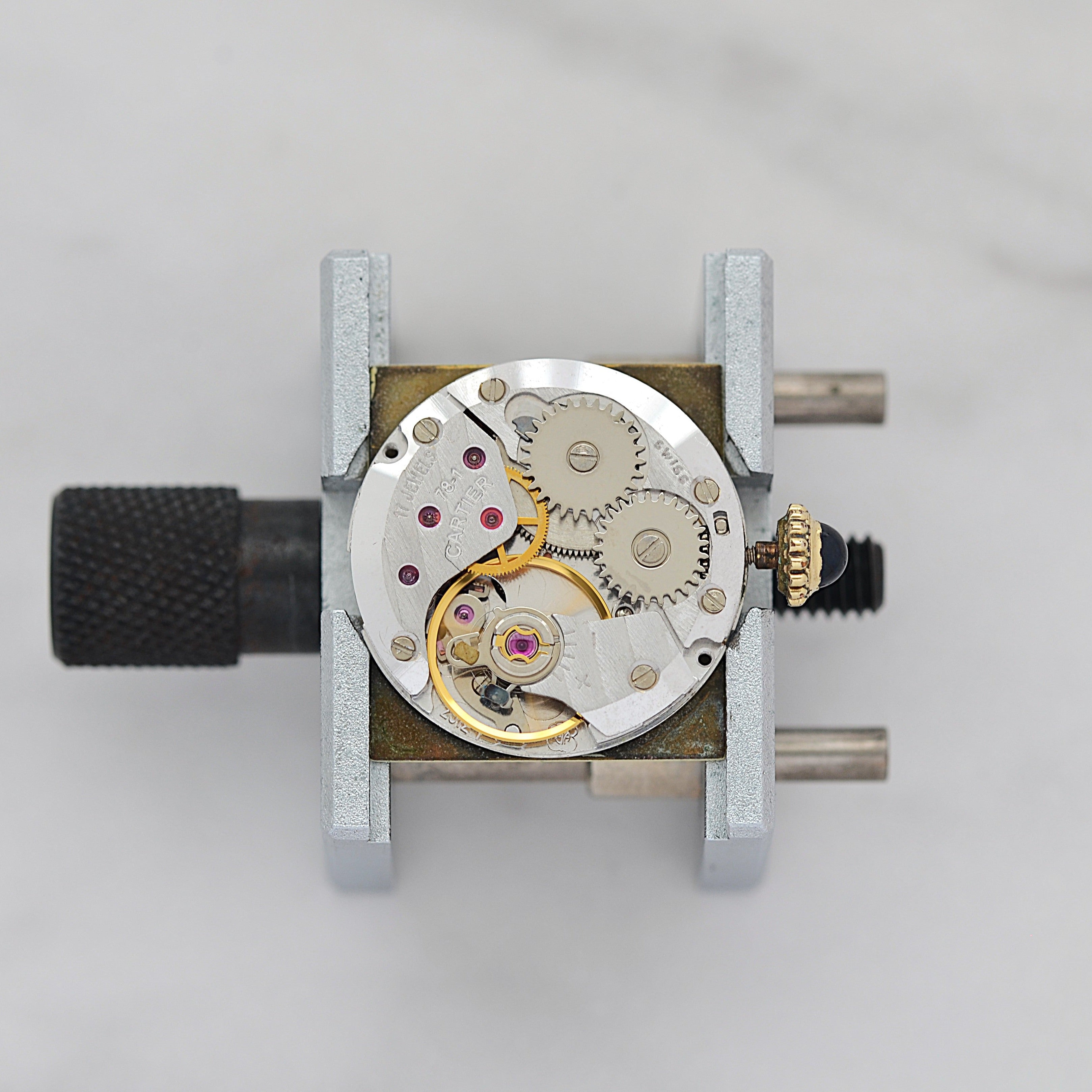 【Cartier】 Cartier Must Tank SM Ivory Roman Dial Manual Winding with Original Buckle