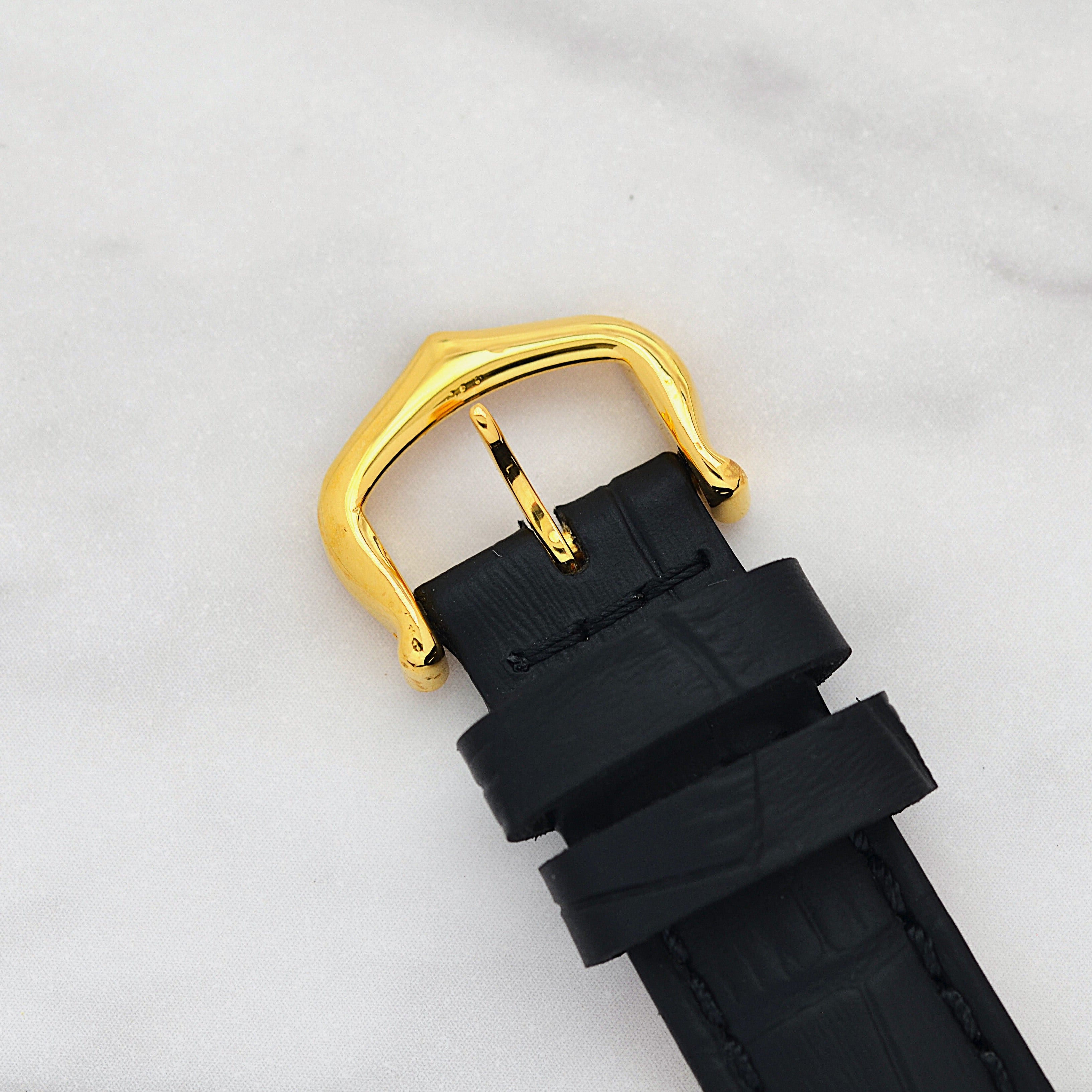 【Cartier】 Cartier Must Tank SM Ivory Roman Dial Manual Winding with Original Buckle