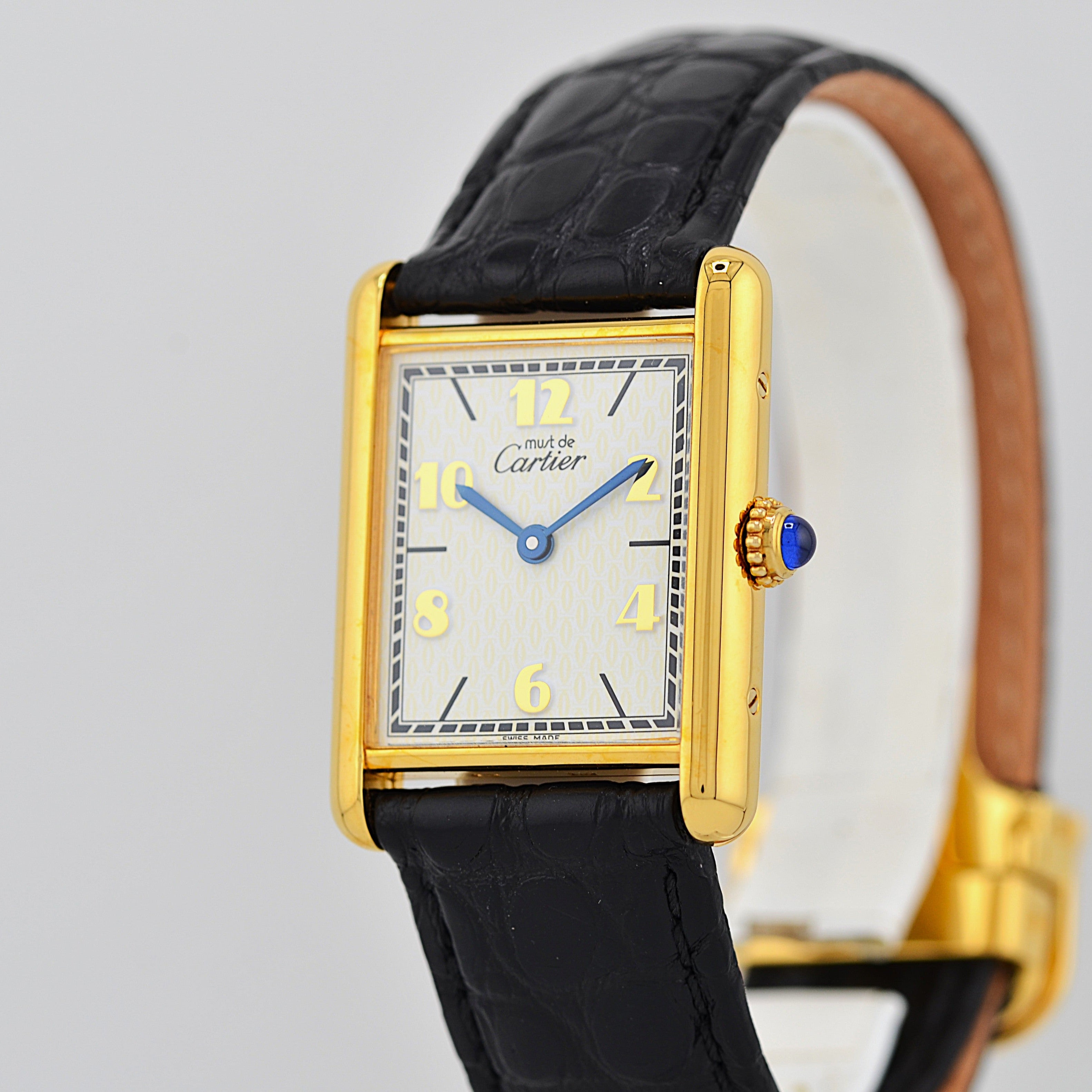 【Cartier】カルティエ マストタンク LM 飛びローマ 付属品完備 カルティエコンプリートサービス済み