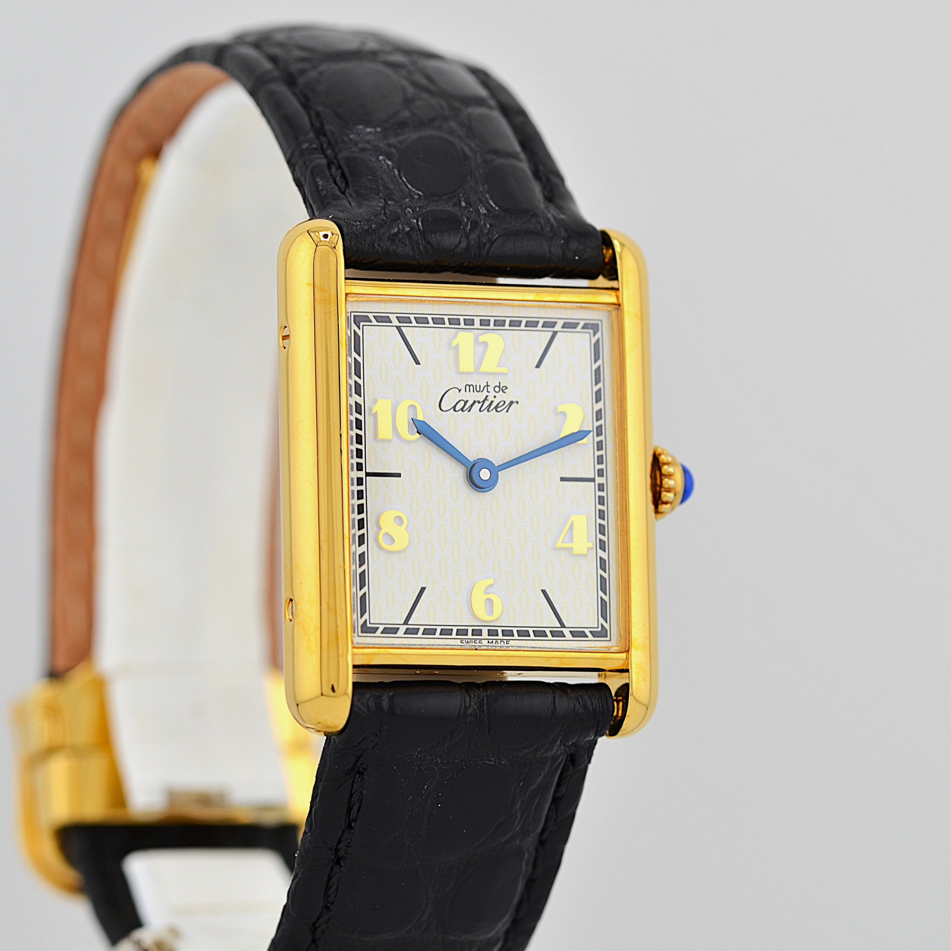 【Cartier】カルティエ マストタンク LM 飛びローマ 付属品完備 カルティエコンプリートサービス済み