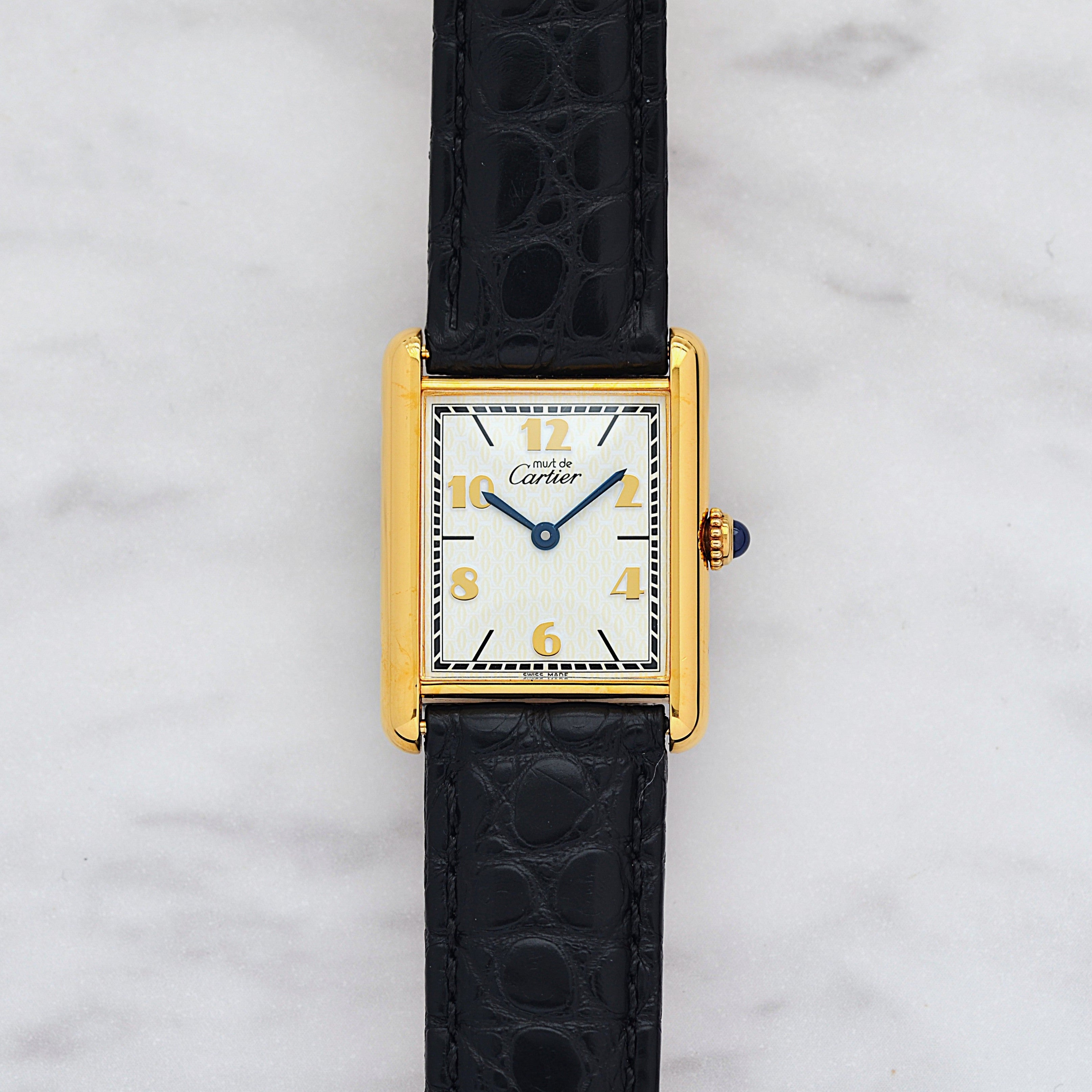 【Cartier】カルティエ マストタンク LM 飛びローマ 付属品完備 カルティエコンプリートサービス済み