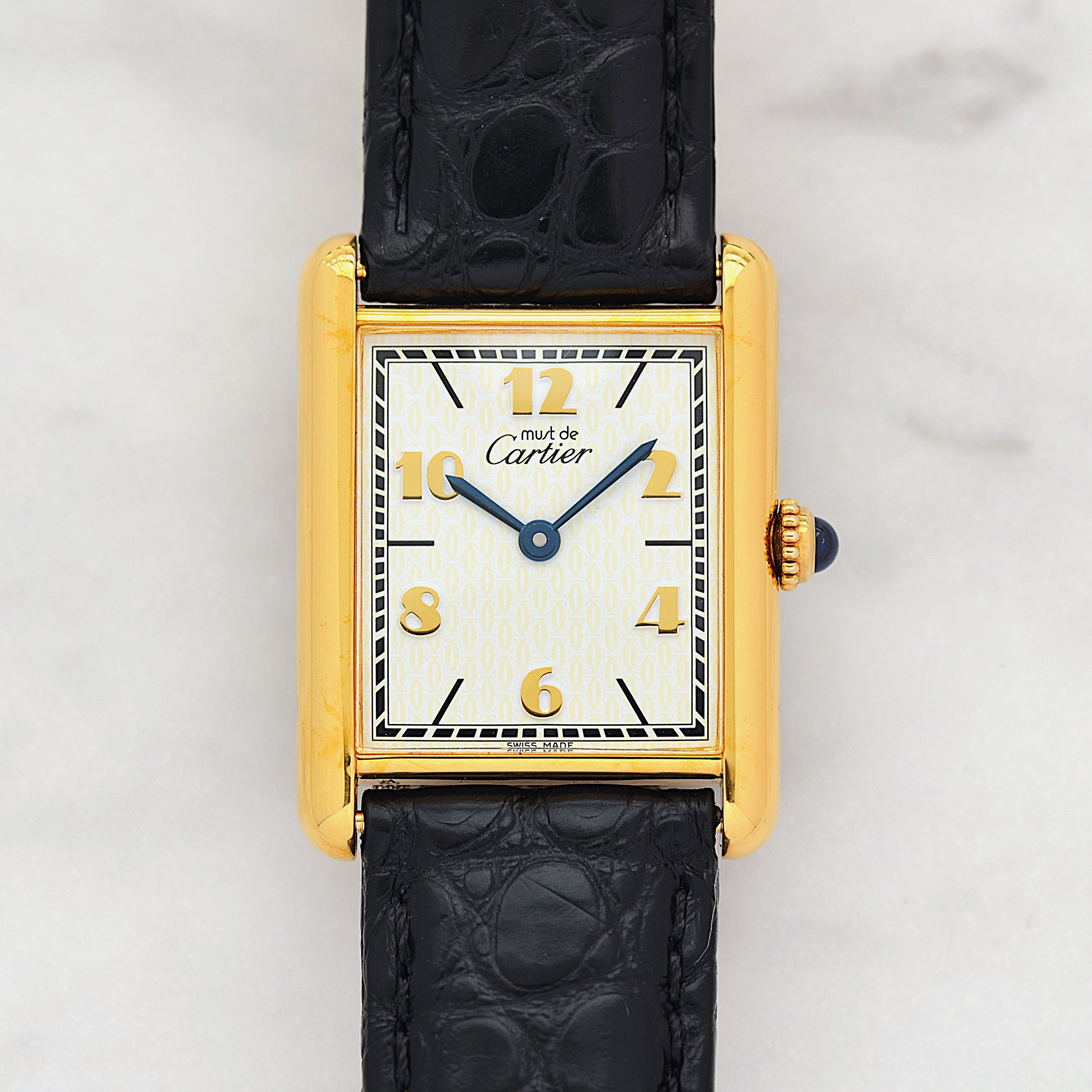 【Cartier】カルティエ マストタンク LM 飛びローマ 付属品完備 カルティエコンプリートサービス済み
