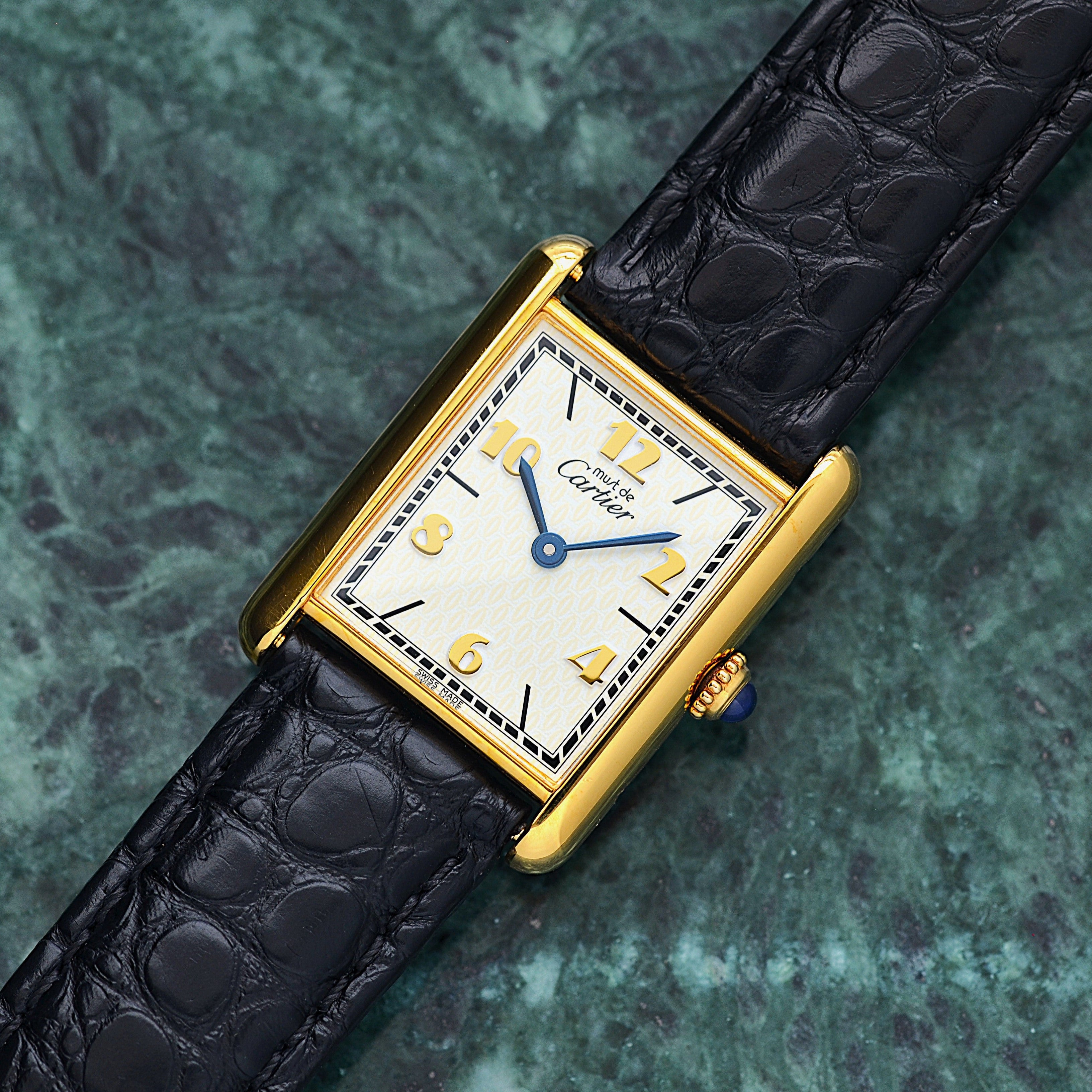 【Cartier】カルティエ マストタンク LM 飛びローマ 付属品完備 カルティエコンプリートサービス済み