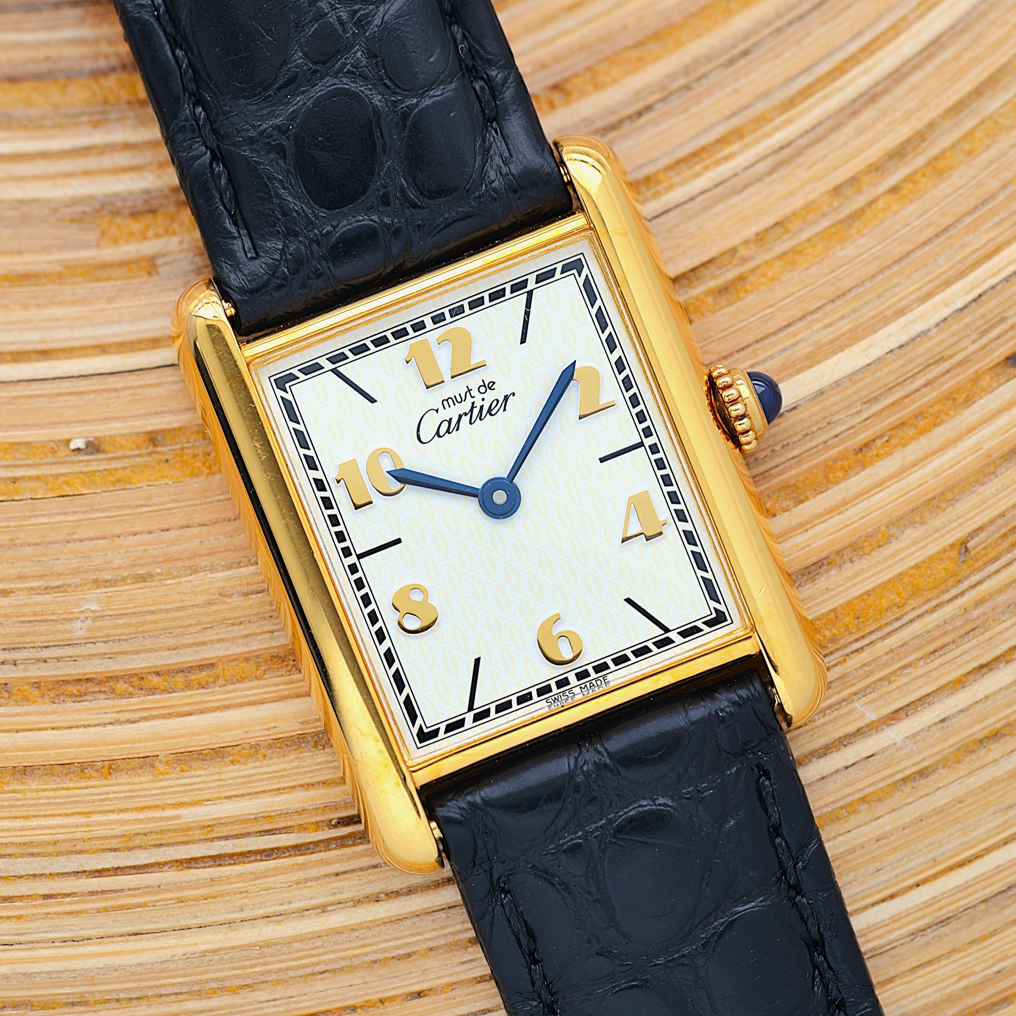 【Cartier】カルティエ マストタンク LM 飛びローマ 付属品完備 カルティエコンプリートサービス済み