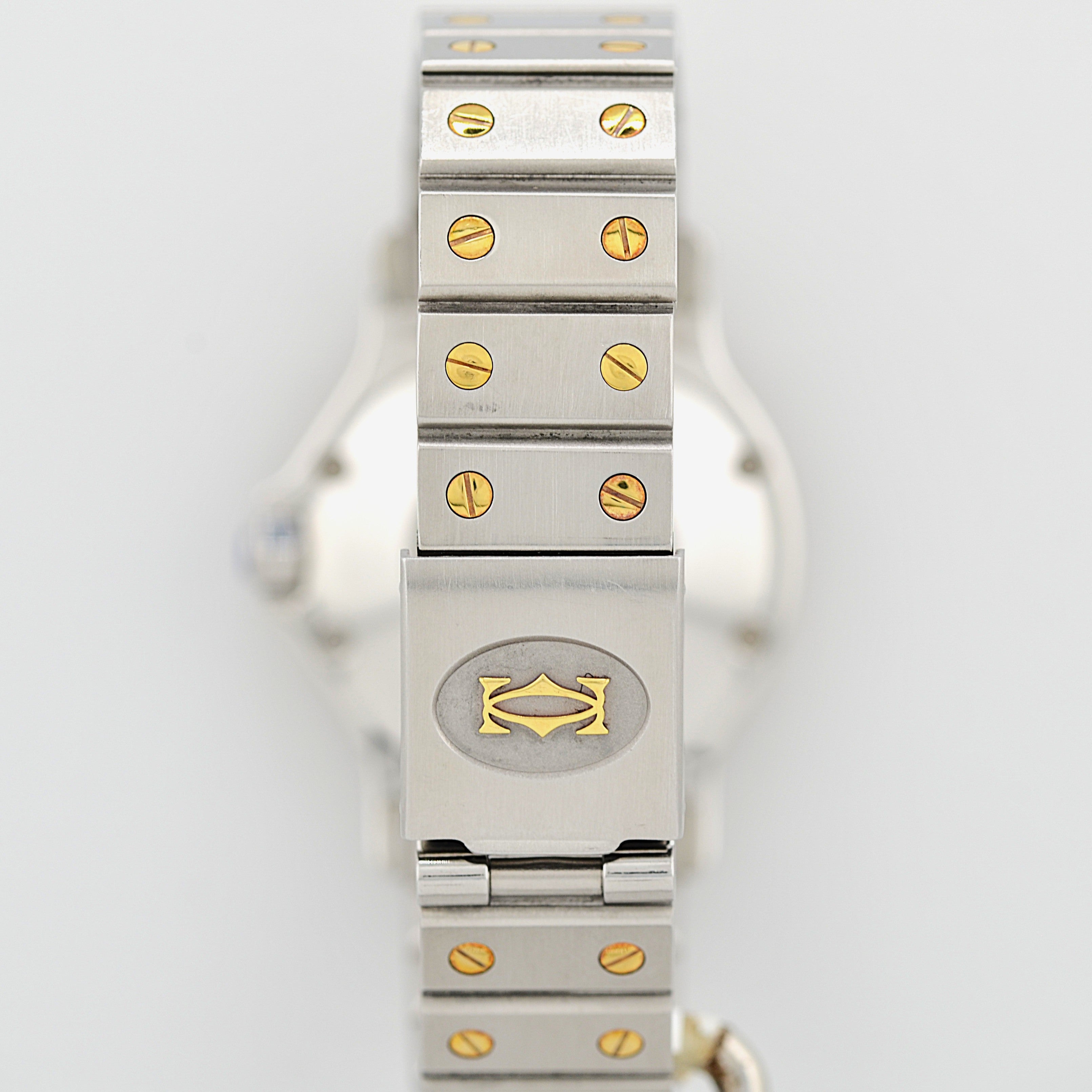 【Cartier】カルティエ サントスオクタゴンLM 18KYG×SS 「Grey Ghost」 付属品完備