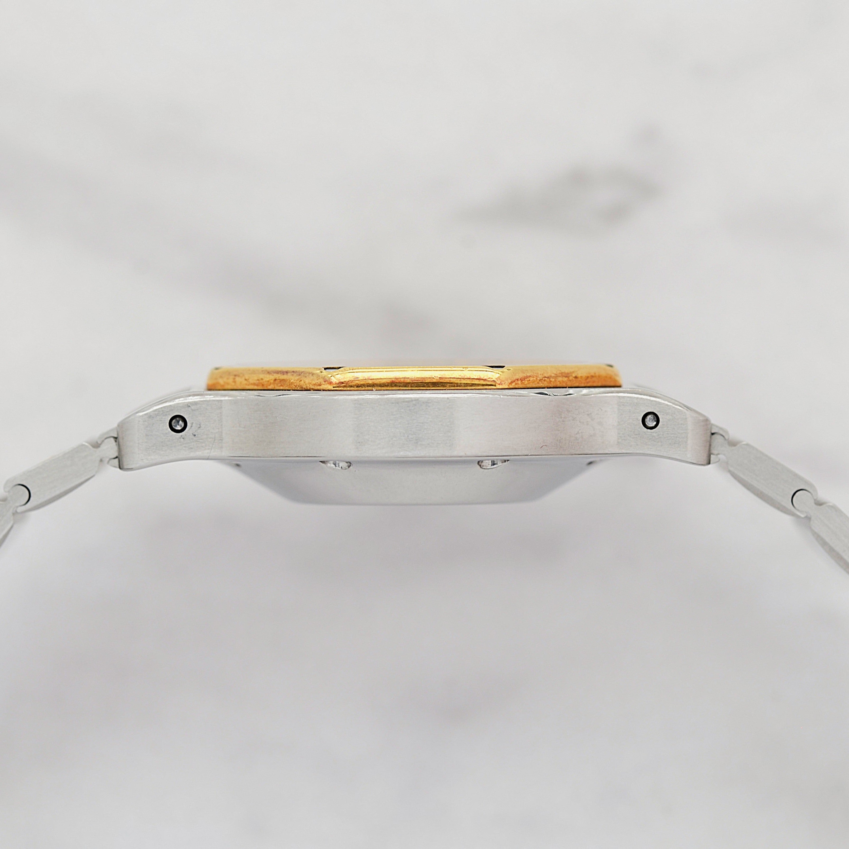 【Cartier】カルティエ サントスオクタゴンLM 18KYG×SS 「Grey Ghost」 付属品完備