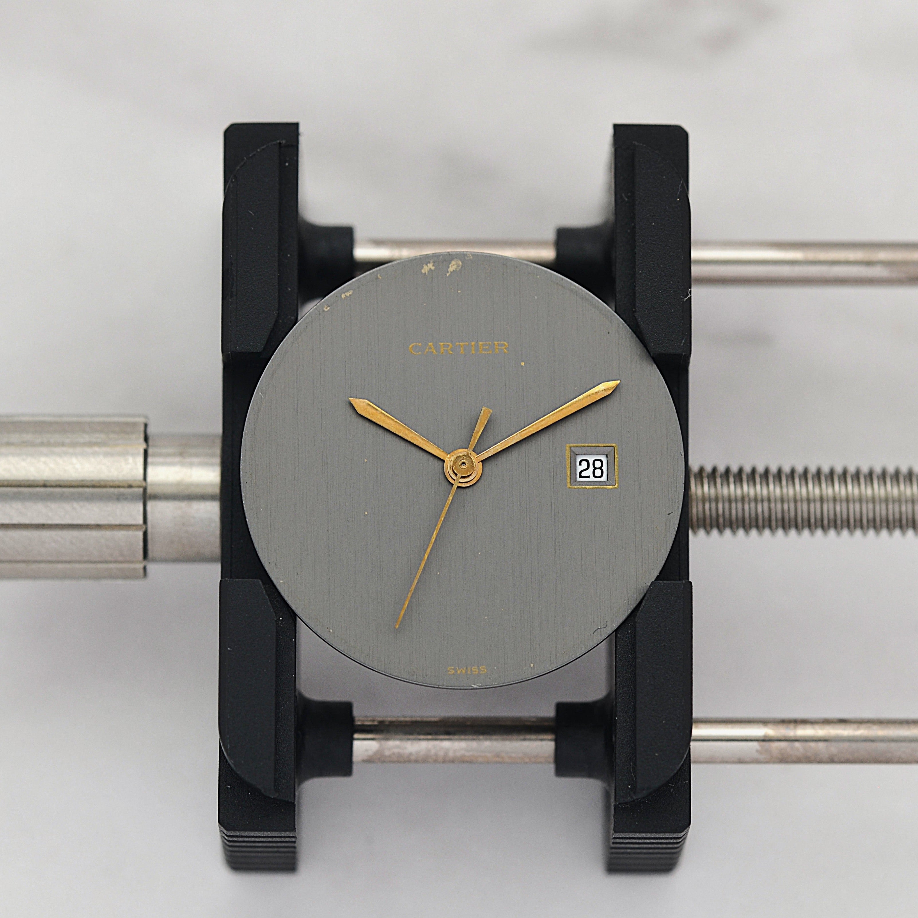 【Cartier】カルティエ サントスオクタゴンLM 18KYG×SS 「Grey Ghost」 付属品完備