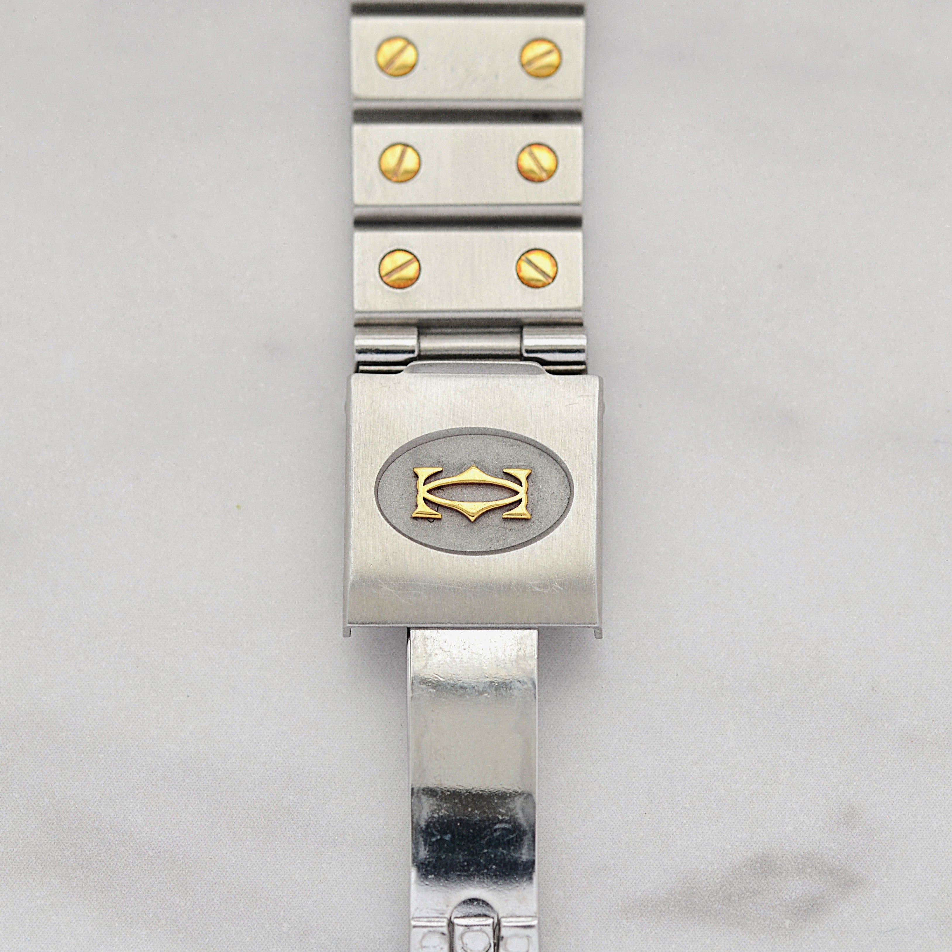 【Cartier】カルティエ サントスオクタゴンLM 18KYG×SS 「Grey Ghost」 付属品完備