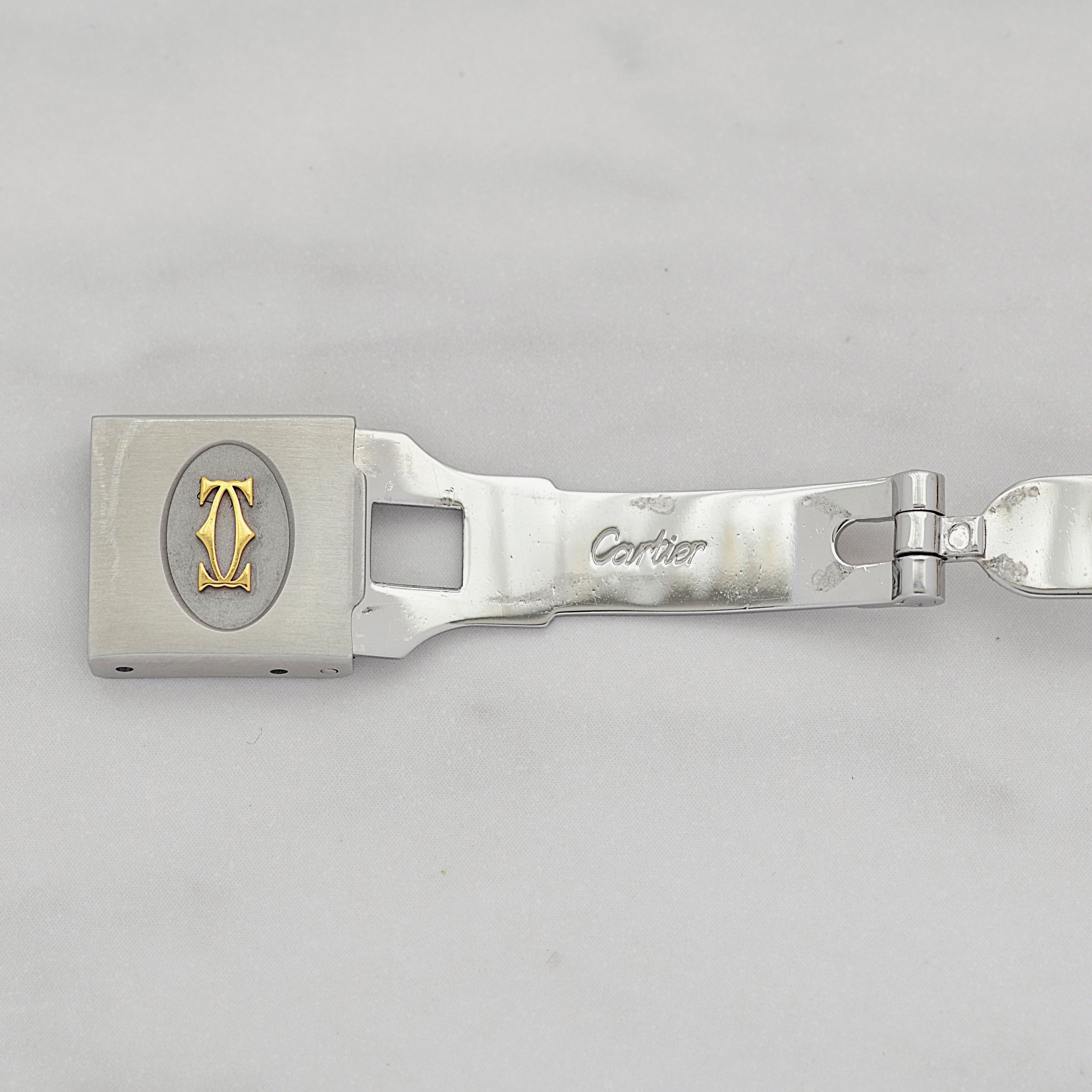 【Cartier】カルティエ サントスオクタゴンLM 18KYG×SS 「Grey Ghost」 付属品完備