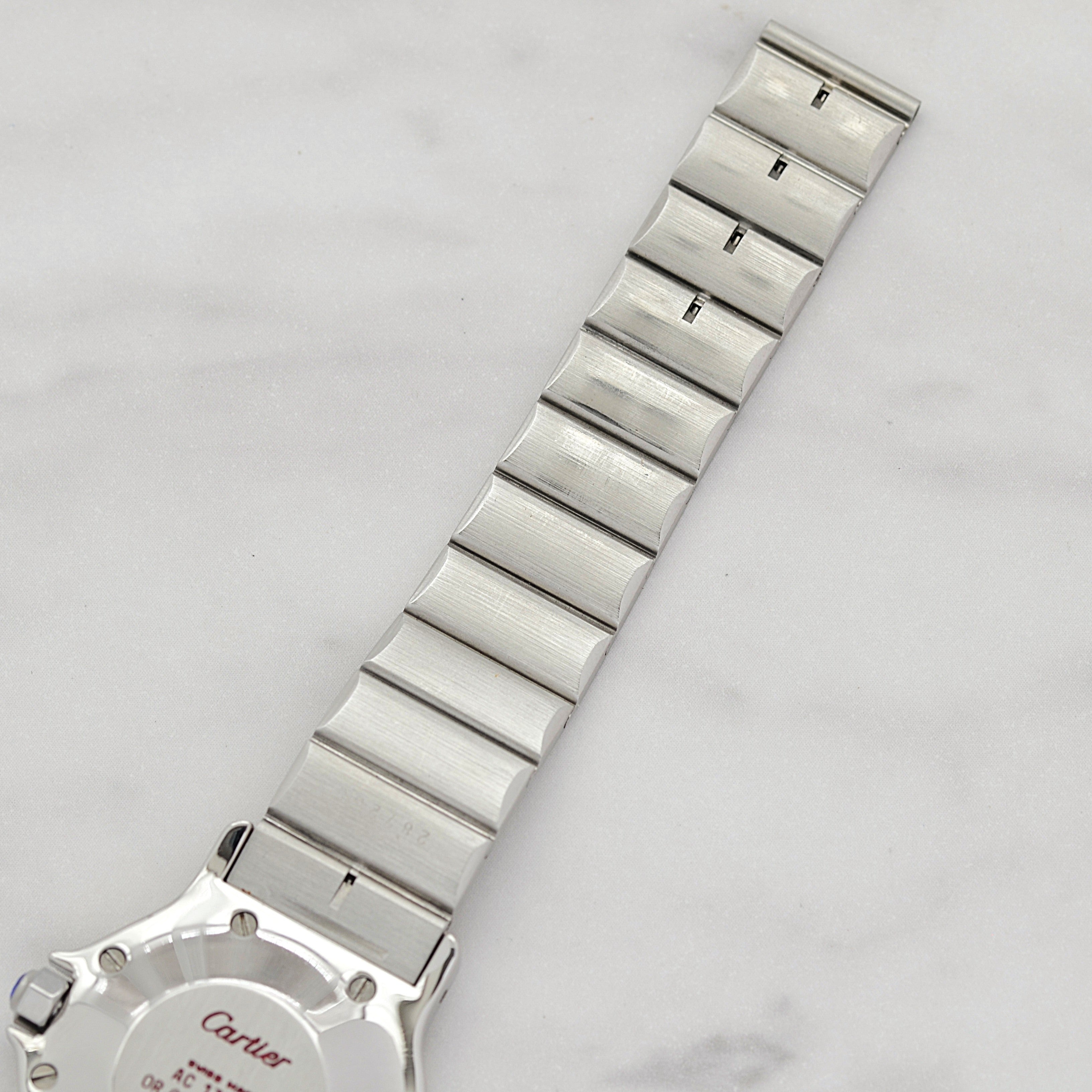 【Cartier】カルティエ サントスオクタゴンLM 18KYG×SS 「Grey Ghost」 付属品完備