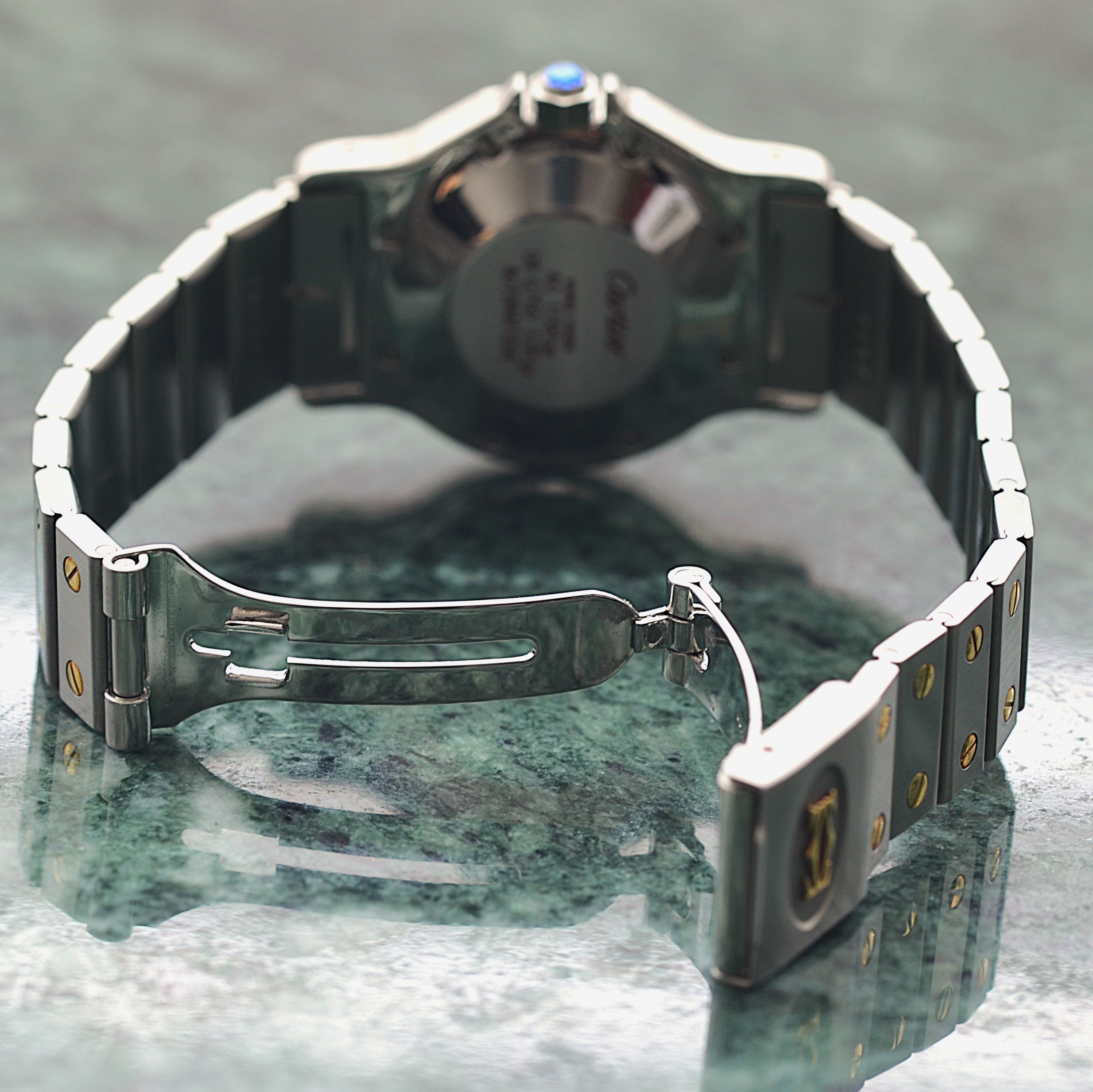 【Cartier】カルティエ サントスオクタゴンLM 18KYG×SS 「Grey Ghost」 付属品完備