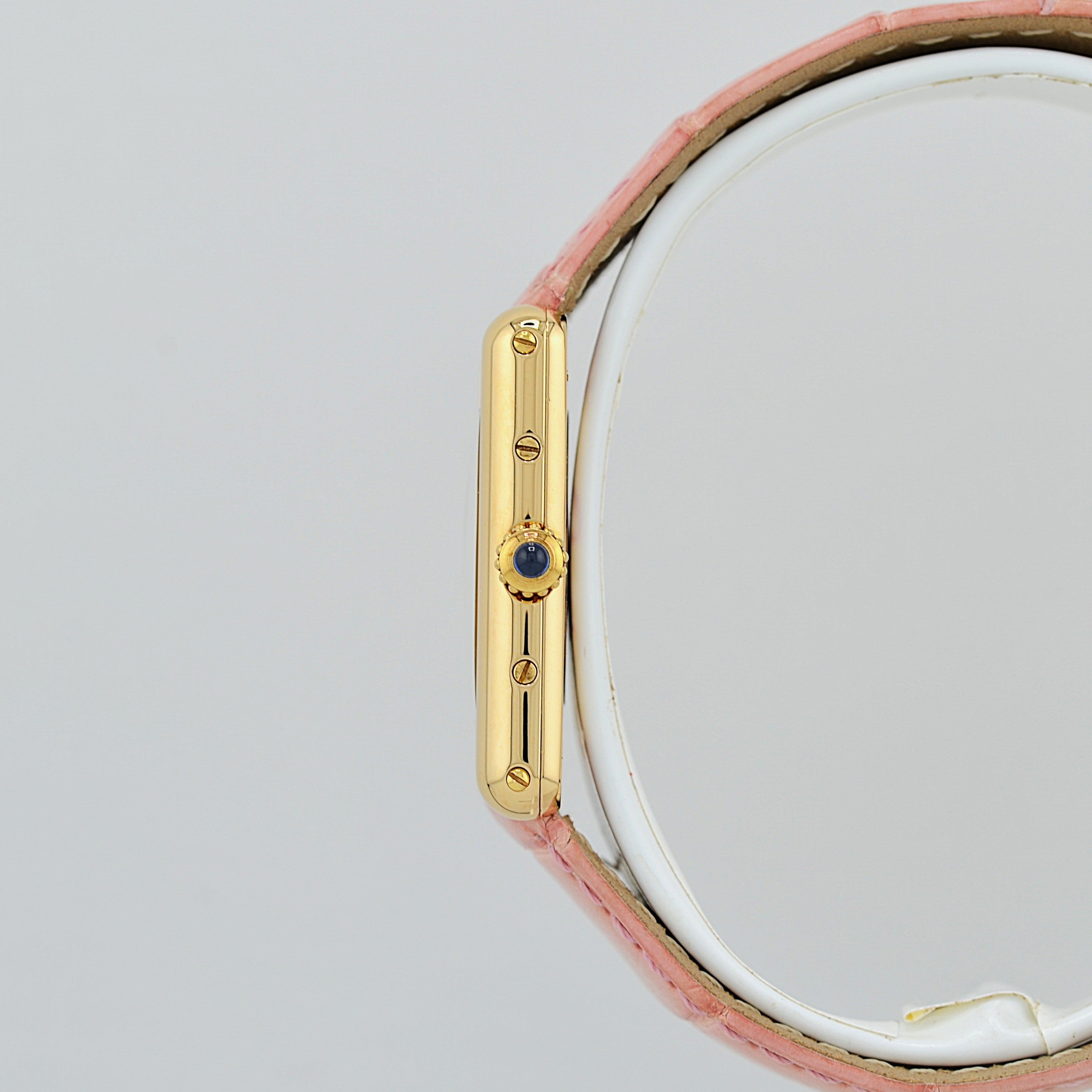 【Cartier】カルティエ タンクルイカルティエ SM 18KYG 付属品完備 カルティエコンプリートサービス済み