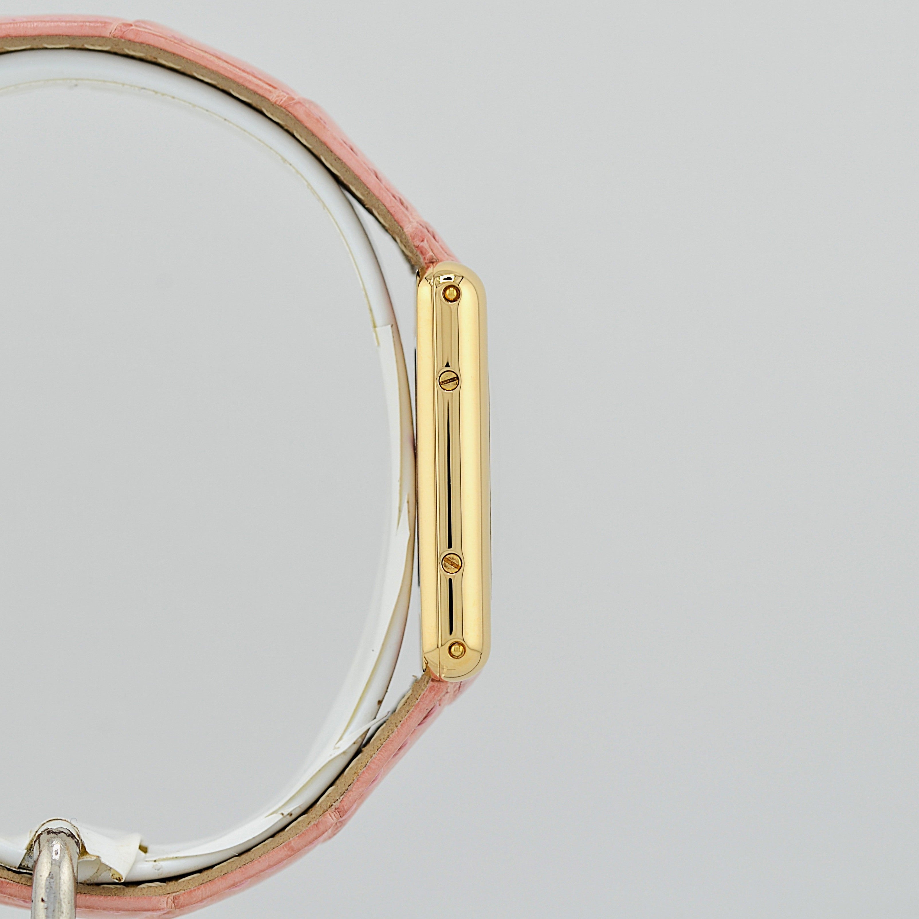 【Cartier】カルティエ タンクルイカルティエ SM 18KYG 付属品完備 カルティエコンプリートサービス済み