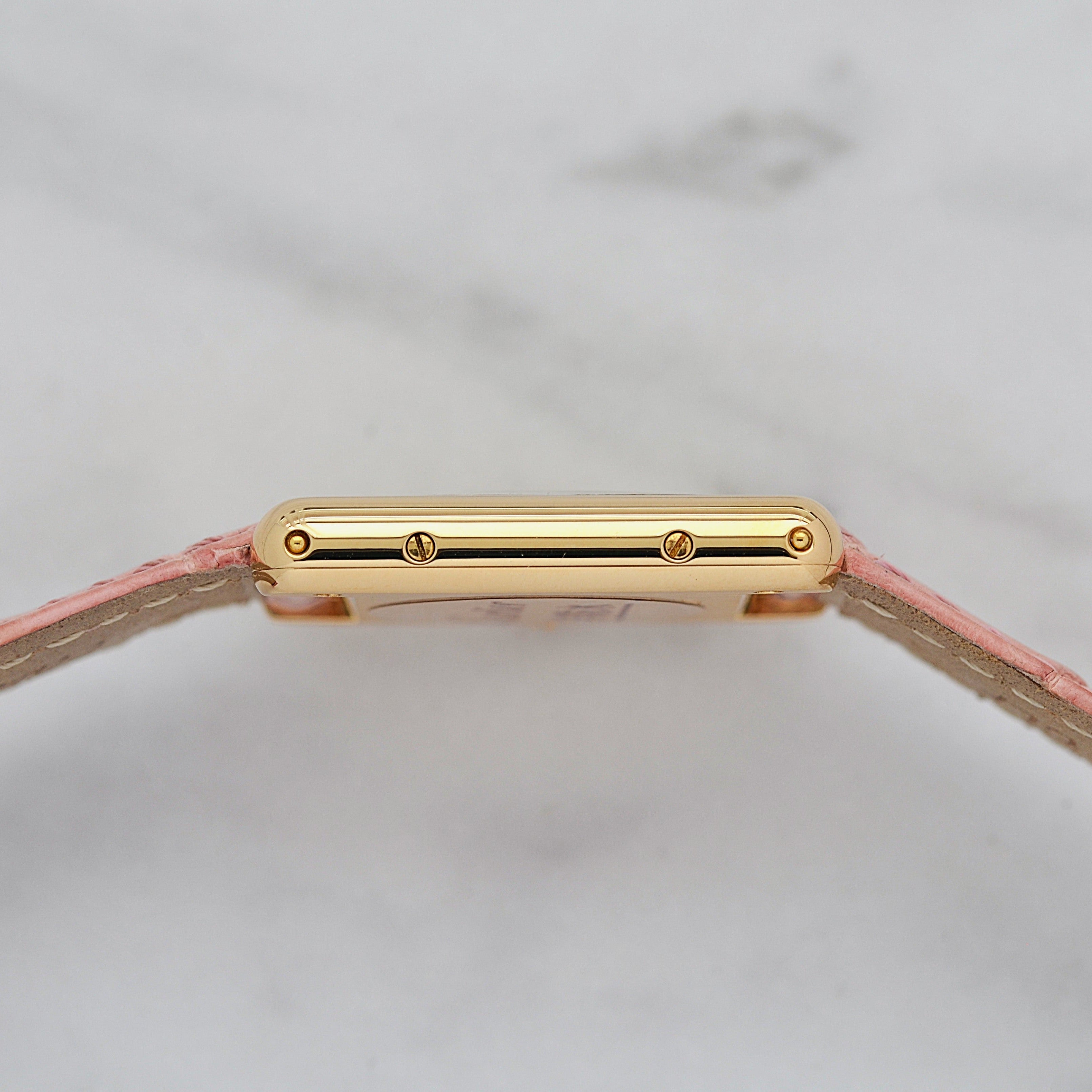 【Cartier】カルティエ タンクルイカルティエ SM 18KYG 付属品完備 カルティエコンプリートサービス済み