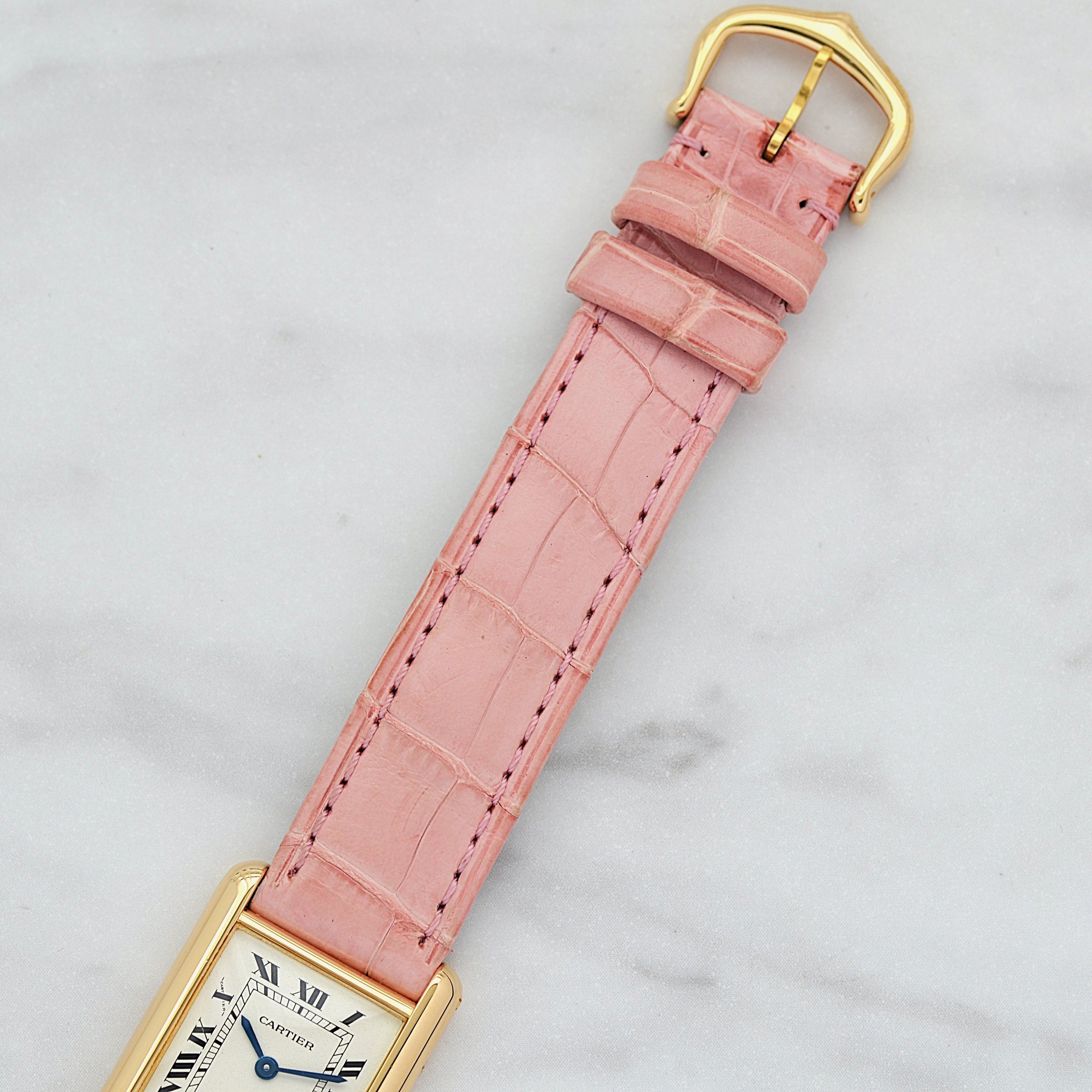 【Cartier】カルティエ タンクルイカルティエ SM 18KYG 付属品完備 カルティエコンプリートサービス済み