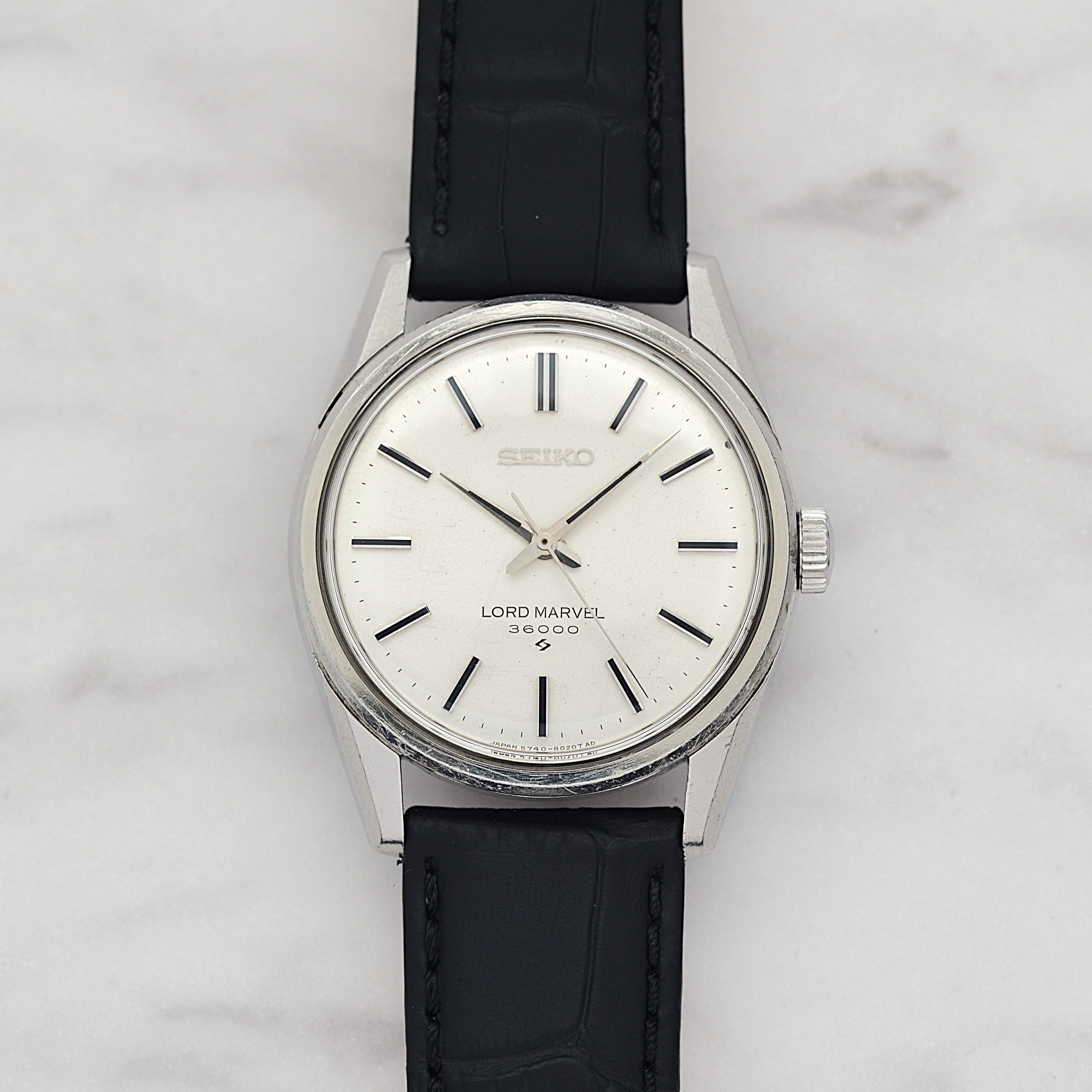 【SEIKO】Seiko Lord Marvel 36000 SS Bar Early Model Seahorse