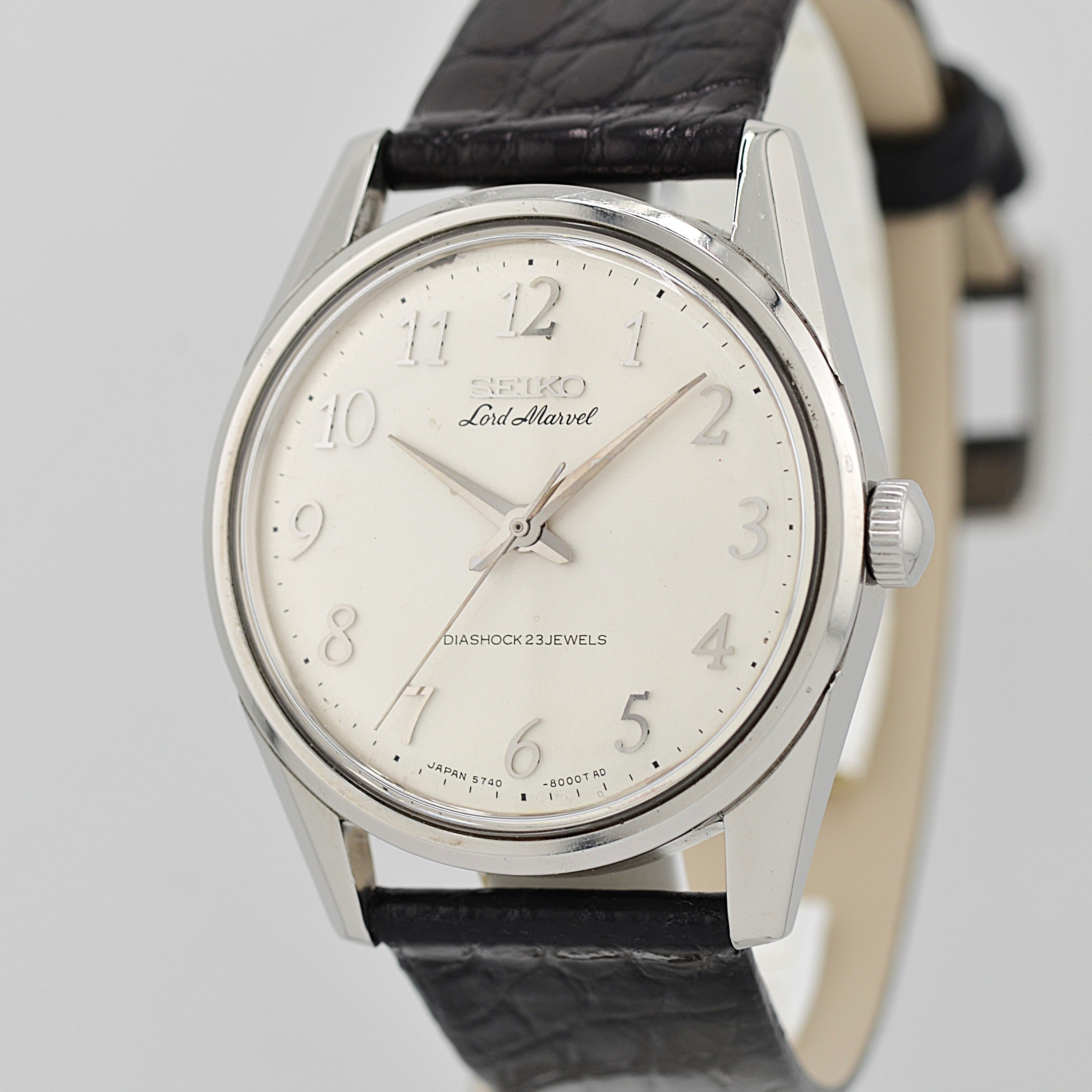 【SEIKO】セイコー ロードマーベル SS アラビア 5740-8000 純正尾錠付き 1967年2月製造