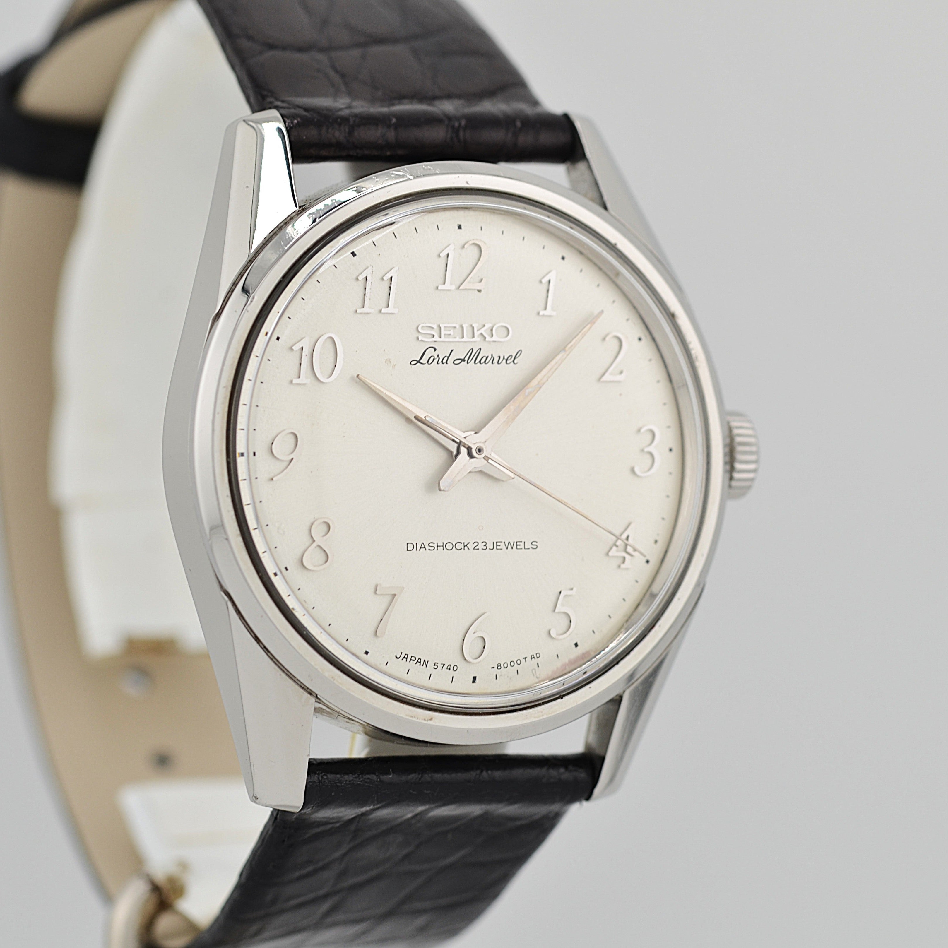 【SEIKO】セイコー ロードマーベル SS アラビア 5740-8000 純正尾錠付き 1967年2月製造