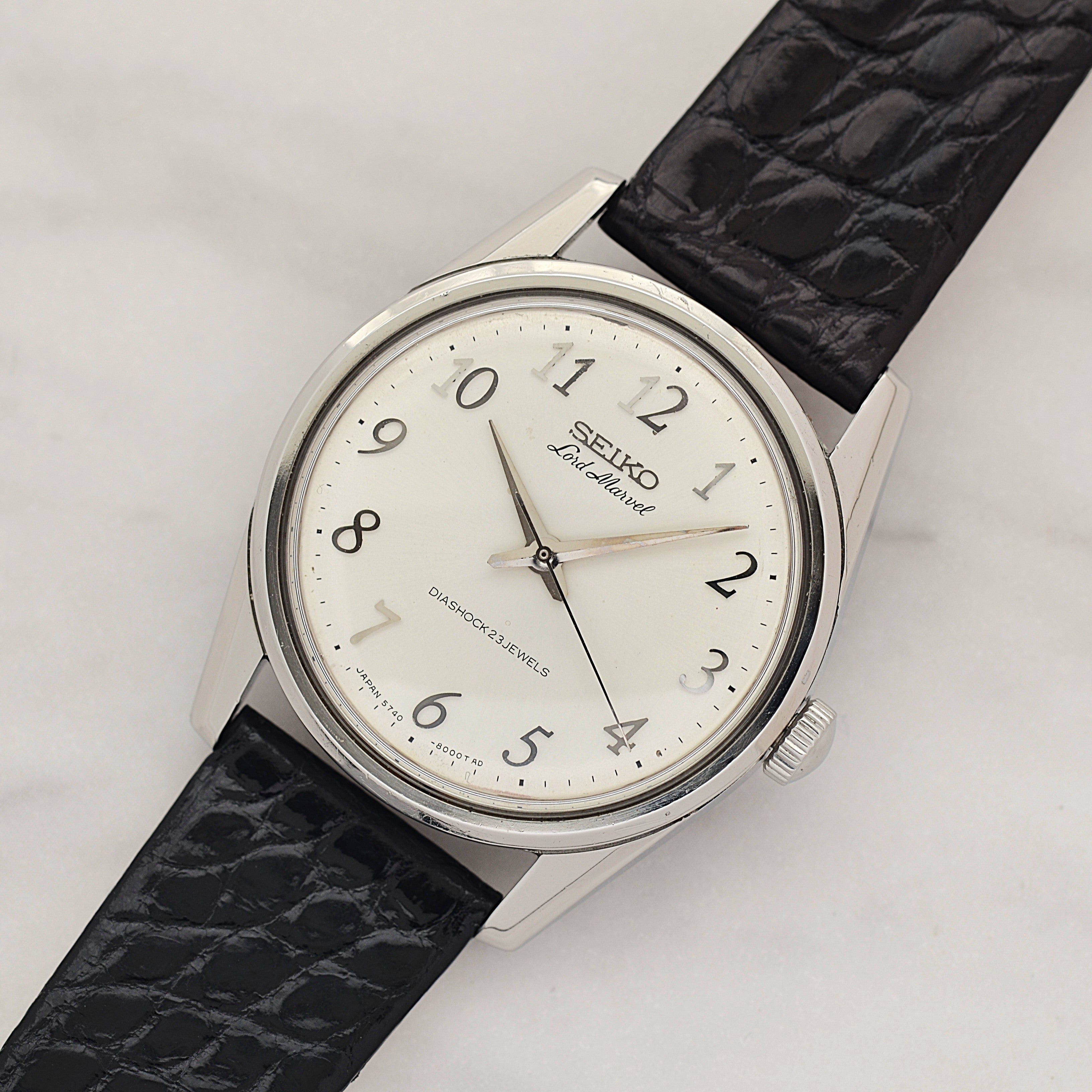 【SEIKO】セイコー ロードマーベル SS アラビア 5740-8000 純正尾錠付き 1967年2月製造