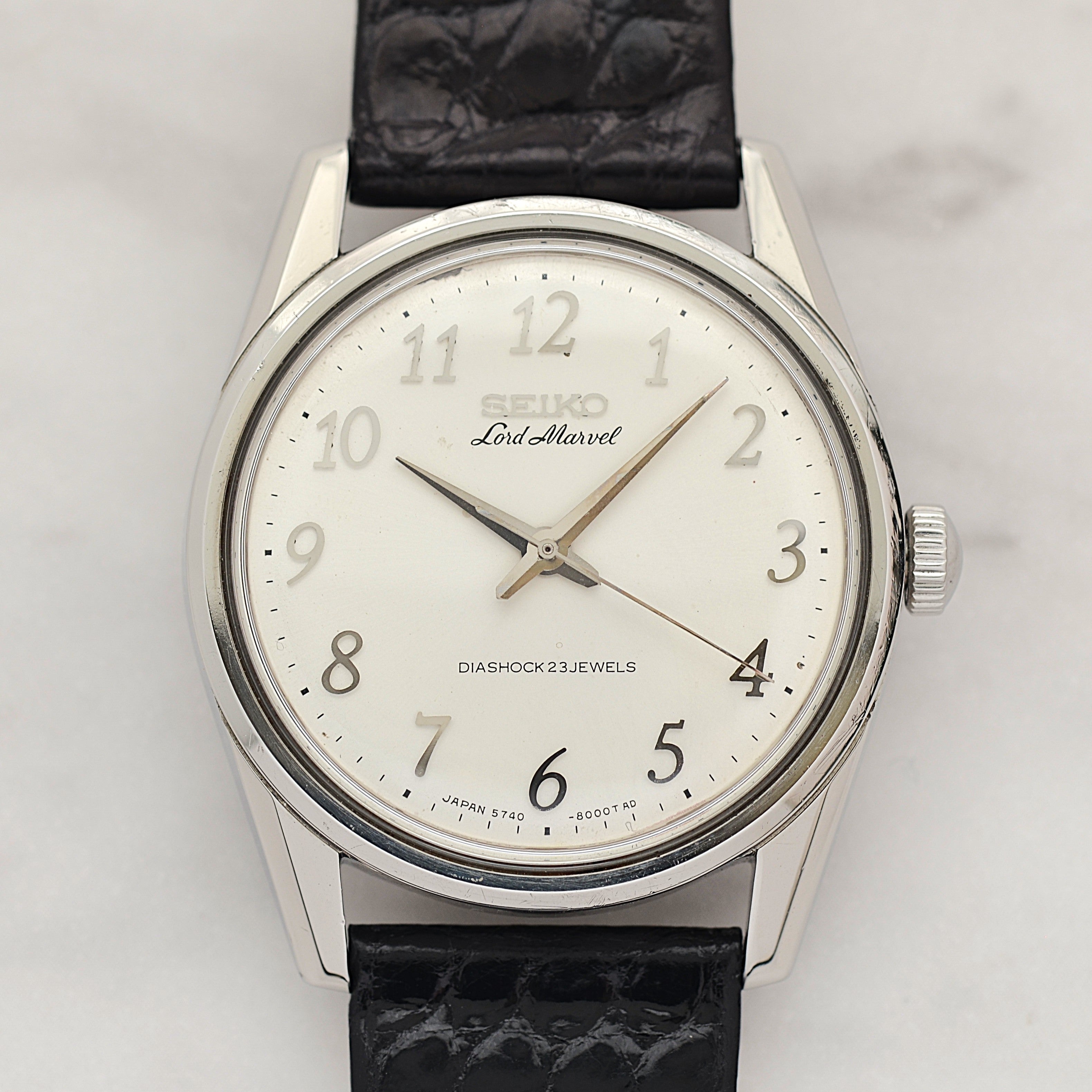 【SEIKO】セイコー ロードマーベル SS アラビア 5740-8000 純正尾錠付き 1967年2月製造