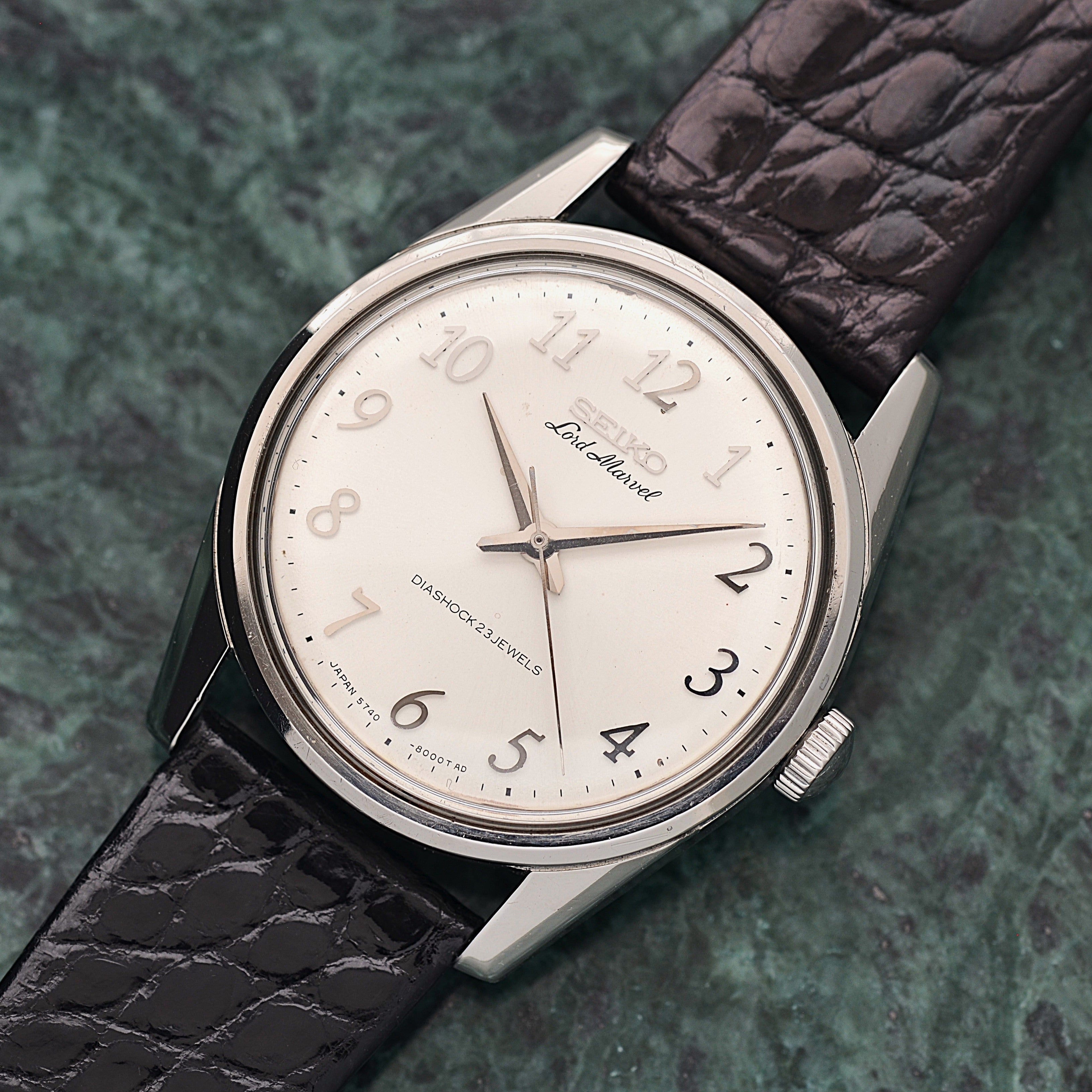 【SEIKO】セイコー ロードマーベル SS アラビア 5740-8000 純正尾錠付き 1967年2月製造