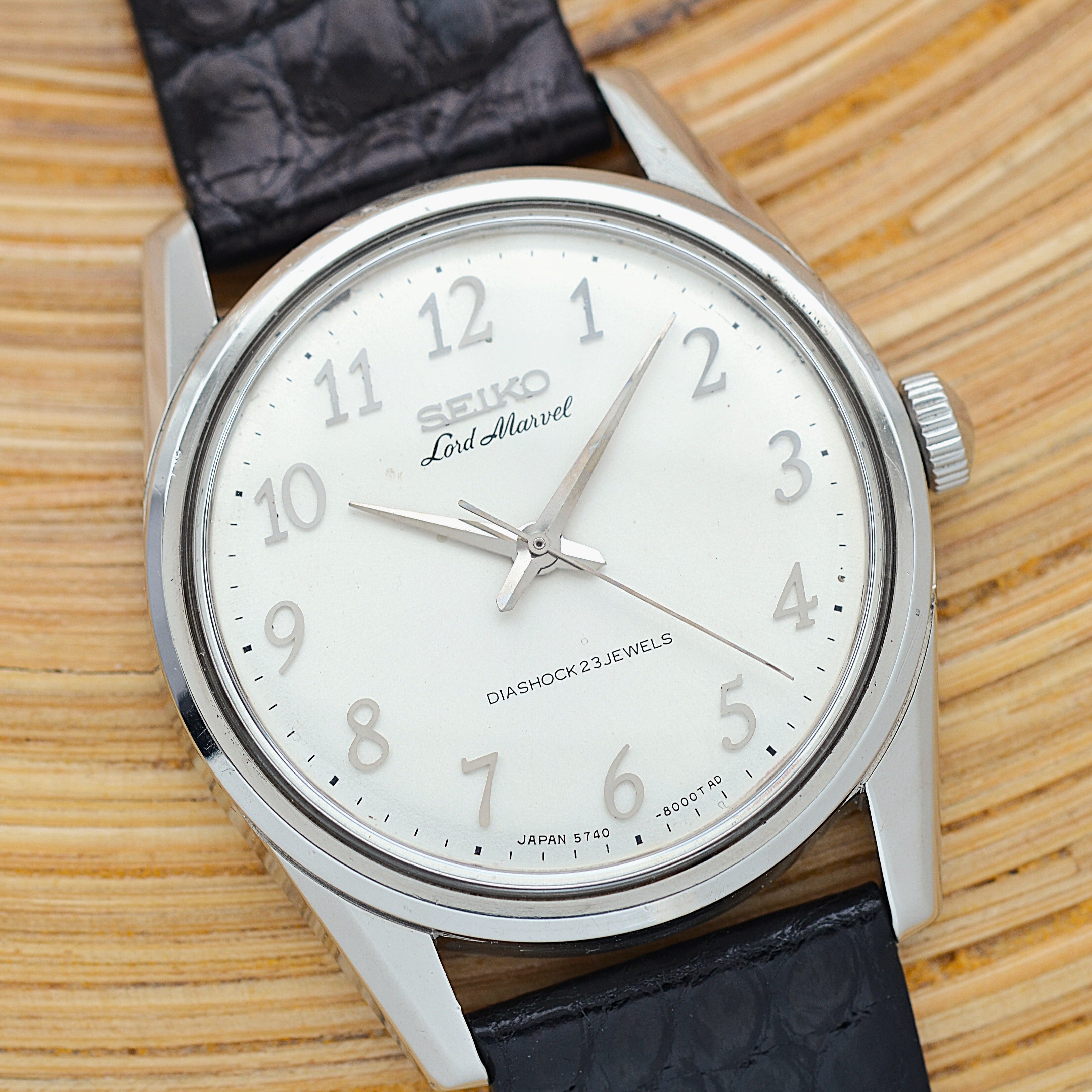 【SEIKO】セイコー ロードマーベル SS アラビア 5740-8000 純正尾錠付き 1967年2月製造