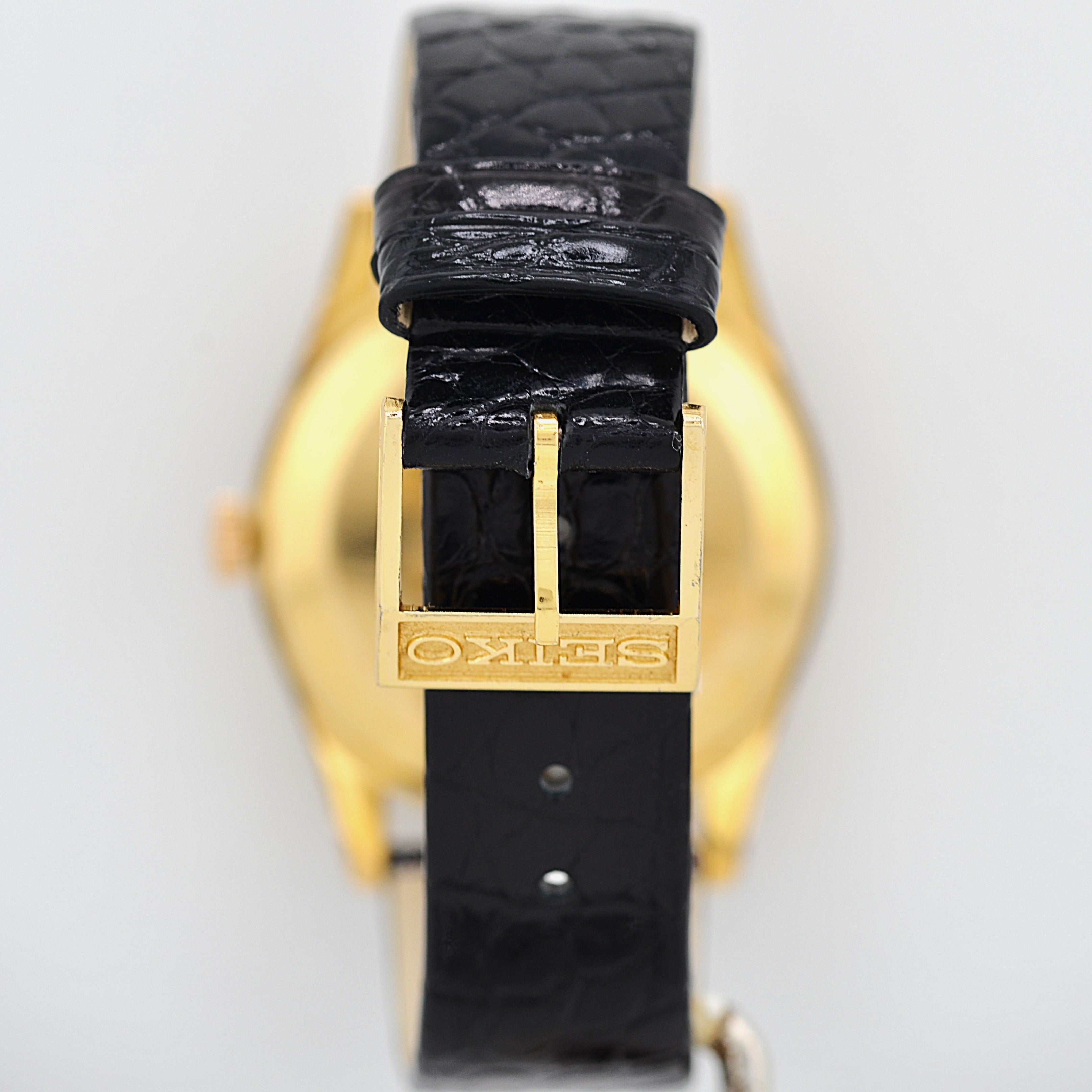 【SEIKO】Seiko Crown GP All-Numeral Raised Arabic, with Original Buckle, Manufactured May 1963
