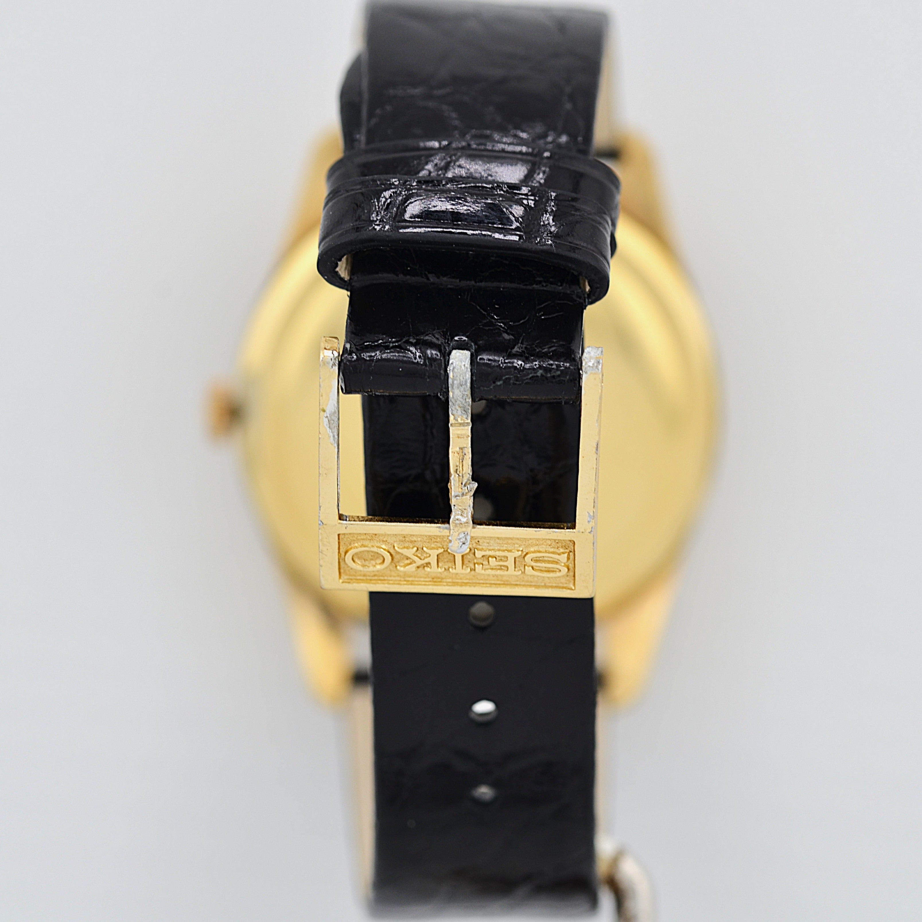 【SEIKO】Seiko Crown Special 14K YGF Fat Index with Original Buckle, Manufactured September 1962