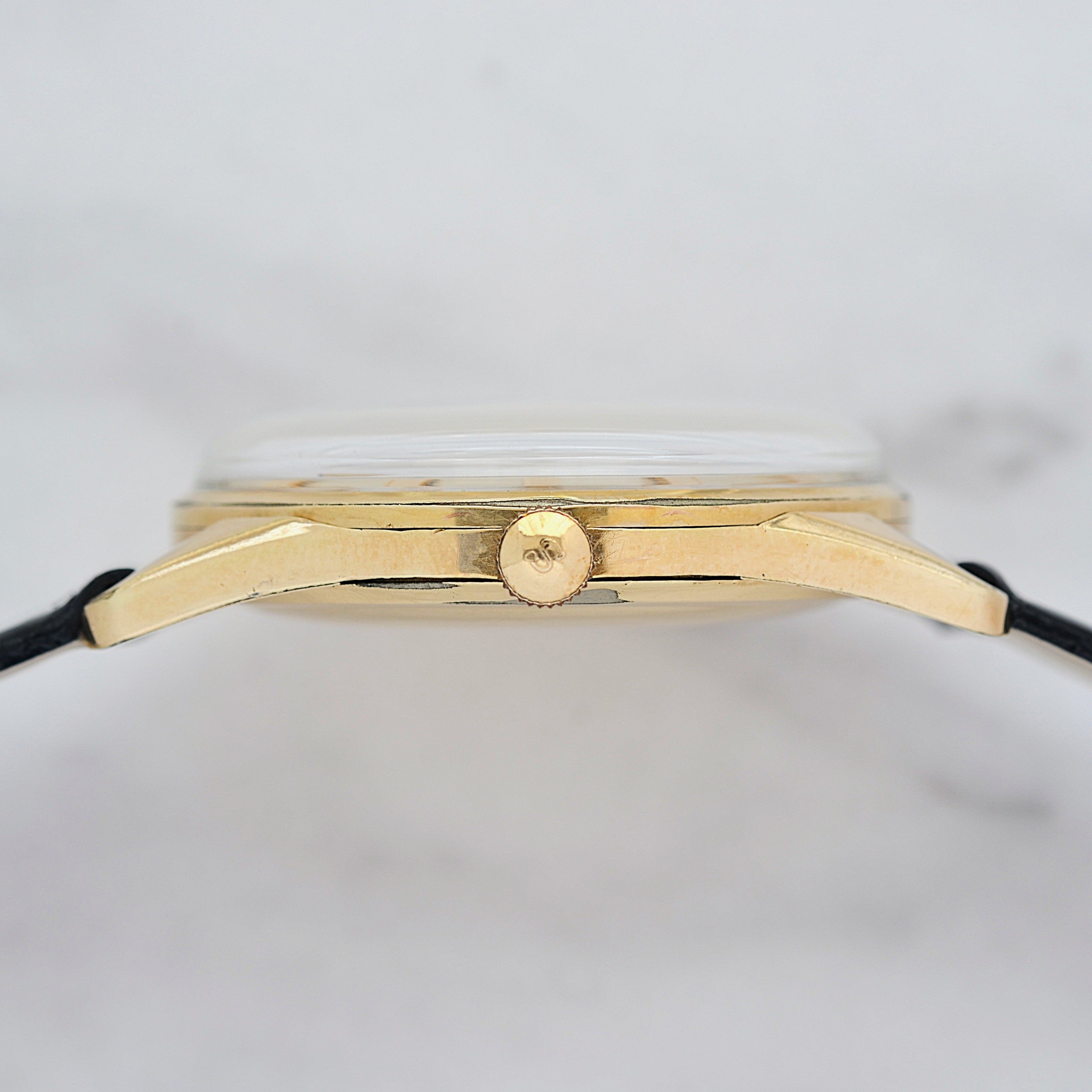 【SEIKO】Seiko Crown Special 14K YGF Fat Index with Original Buckle, Manufactured September 1962