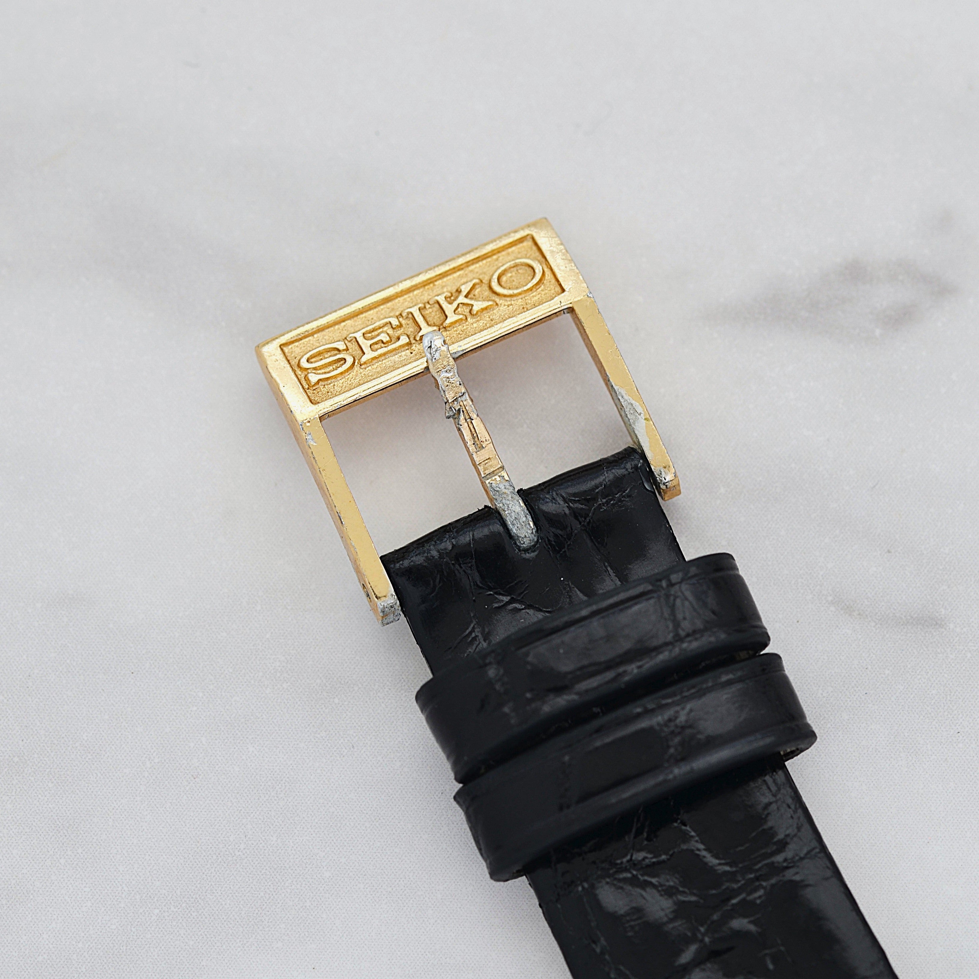 【SEIKO】Seiko Crown Special 14K YGF Fat Index with Original Buckle, Manufactured September 1962
