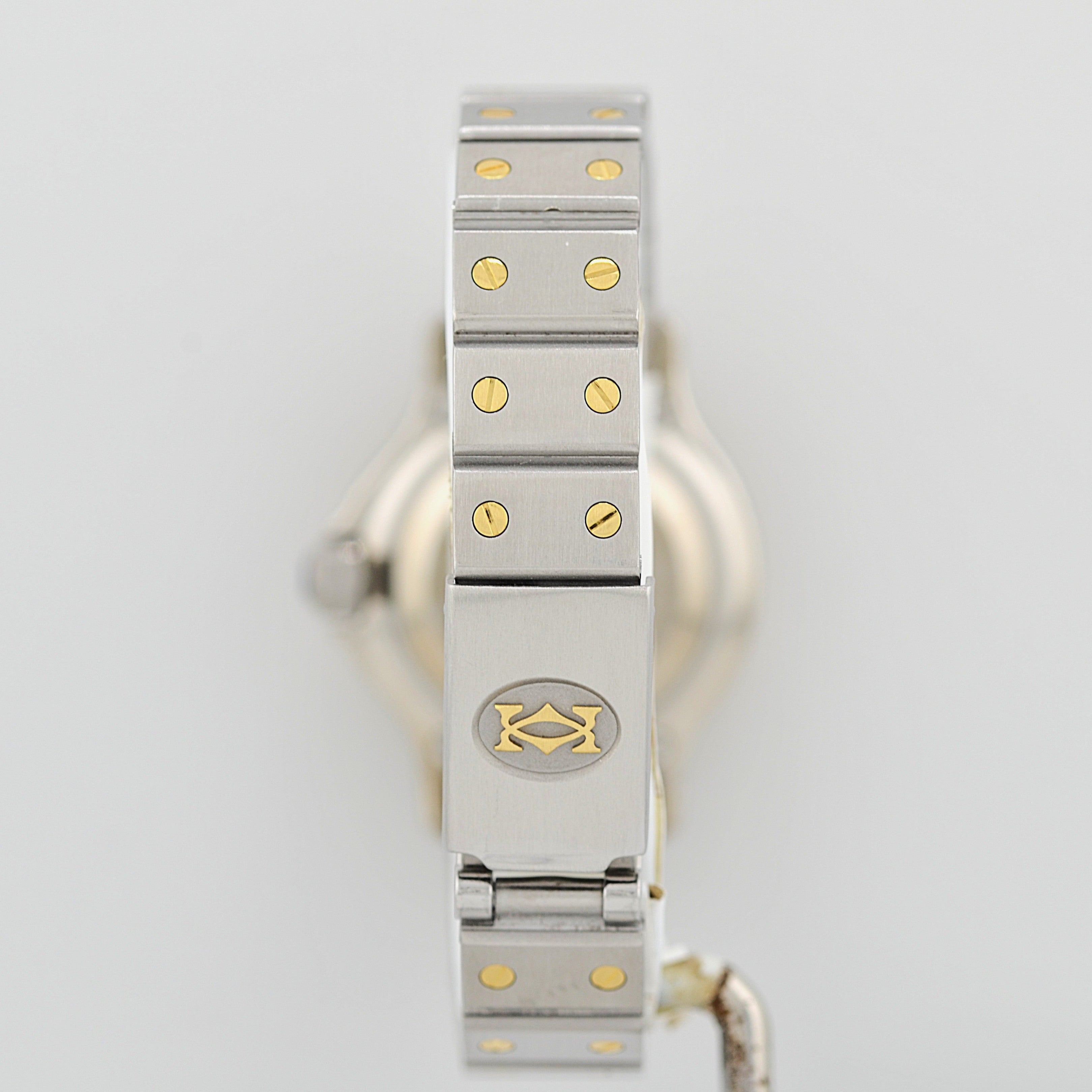 【Cartier】カルティエ サントスオクタゴンSM 18KYG×SS 永久保証書付き カルティエコンプリートサービス済み