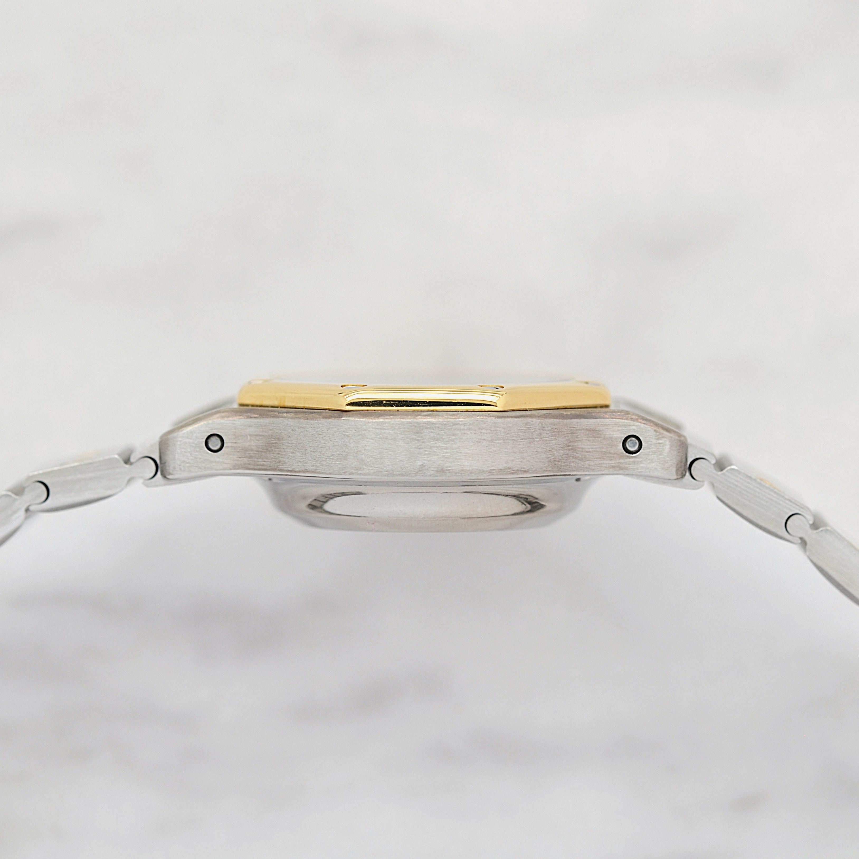 【Cartier】カルティエ サントスオクタゴンSM 18KYG×SS 永久保証書付き カルティエコンプリートサービス済み