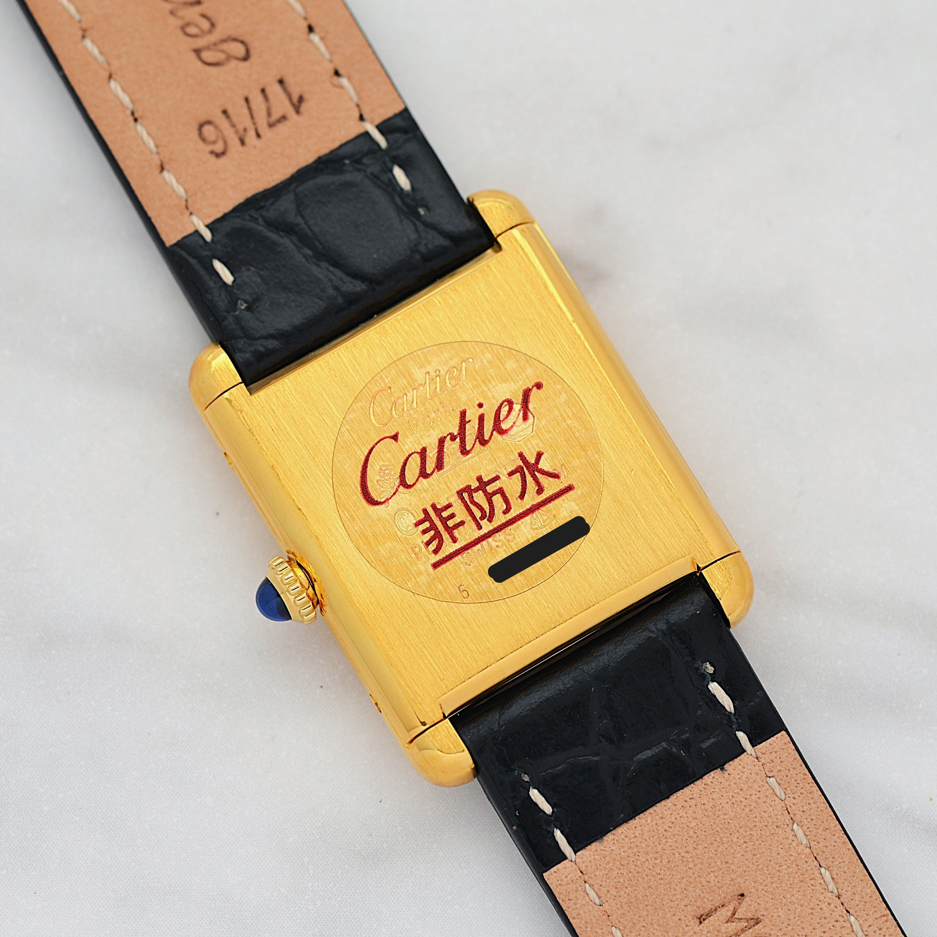 【Cartier】Cartier Must Tank LM Ivory Roman Manual Winding with Lifetime Warranty