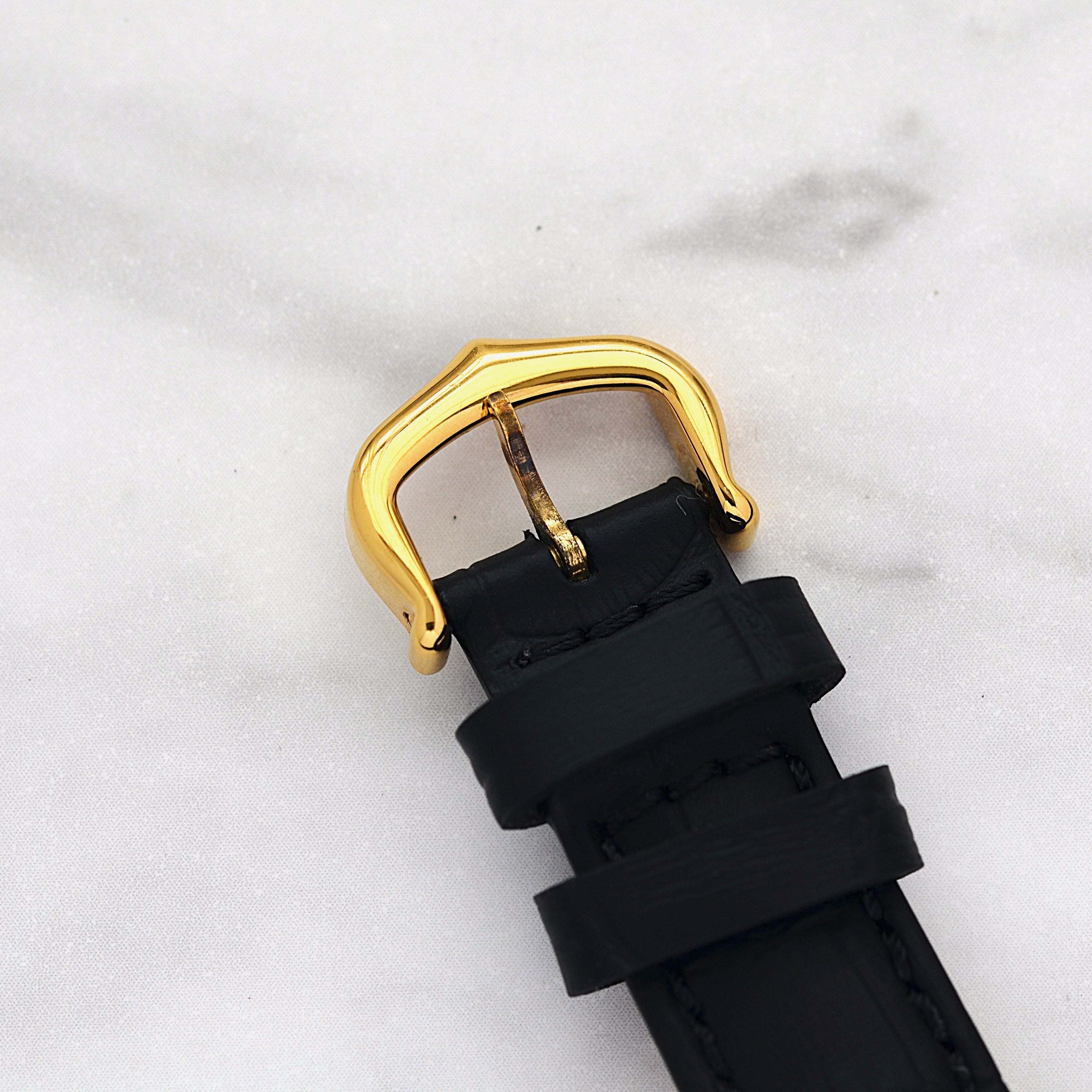 【Cartier】カルティエ マストタンクSM ブラックローマ 手巻き 永久保証書付き カルティエコンプリートサービス済み