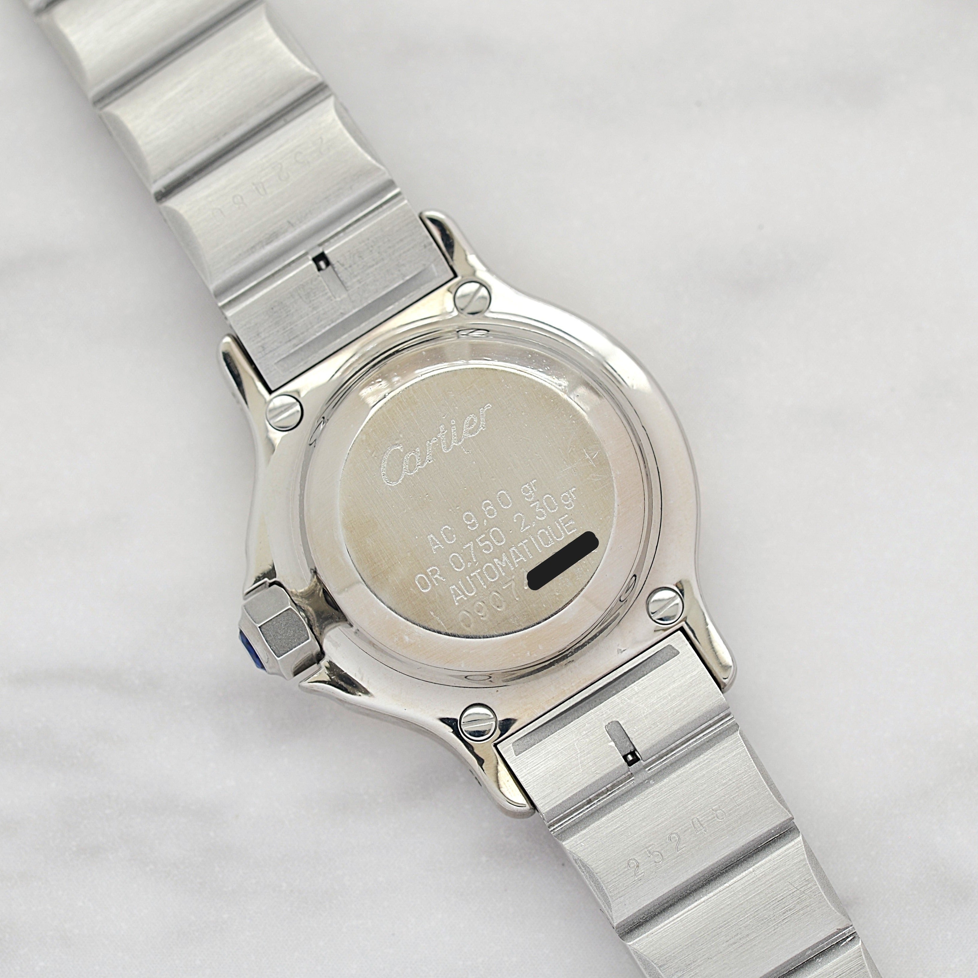 【Cartier】カルティエ サントスオクタゴンSM 18KYG×SS 永久保証書付き カルティエコンプリートサービス済み