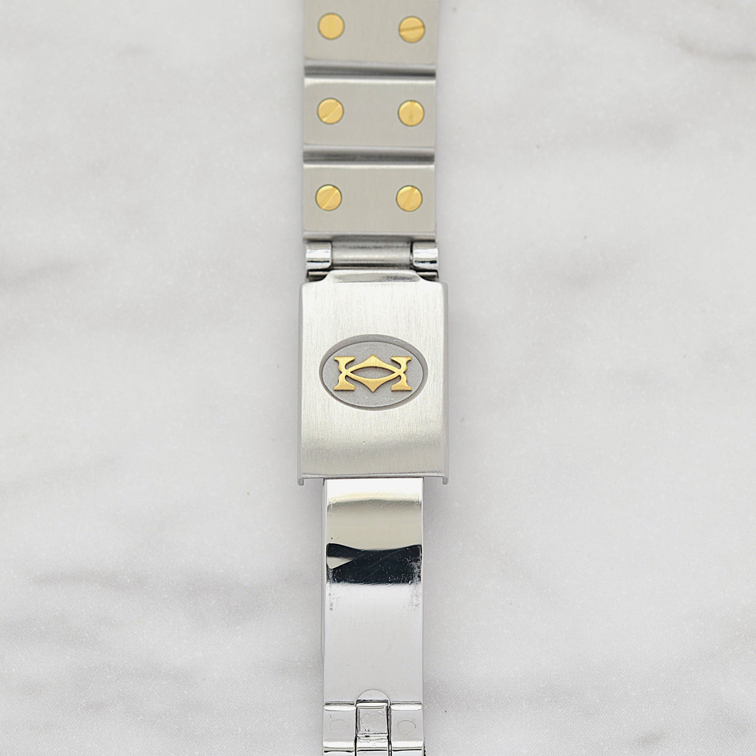 【Cartier】カルティエ サントスオクタゴンSM 18KYG×SS 永久保証書付き カルティエコンプリートサービス済み