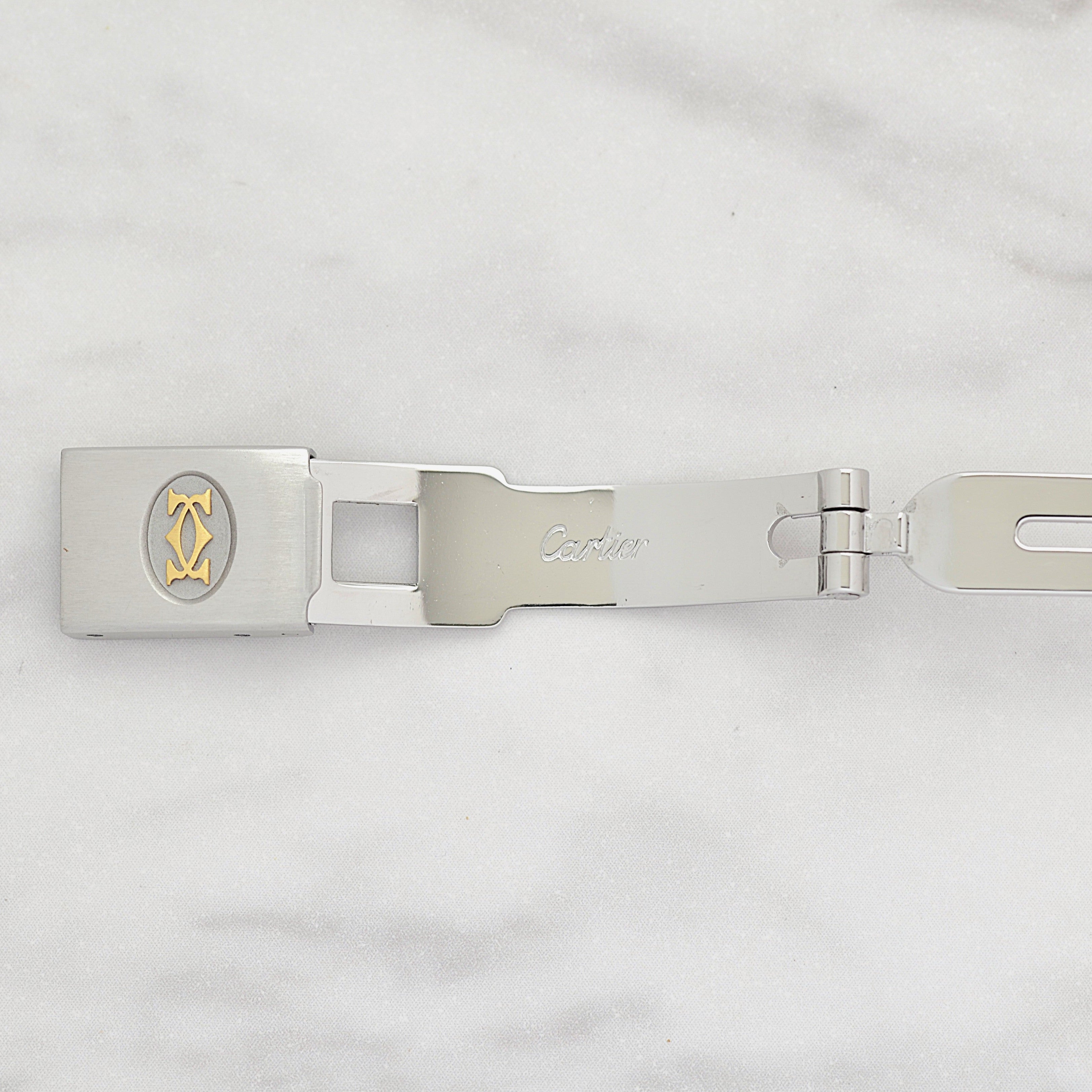 【Cartier】カルティエ サントスオクタゴンSM 18KYG×SS 永久保証書付き カルティエコンプリートサービス済み