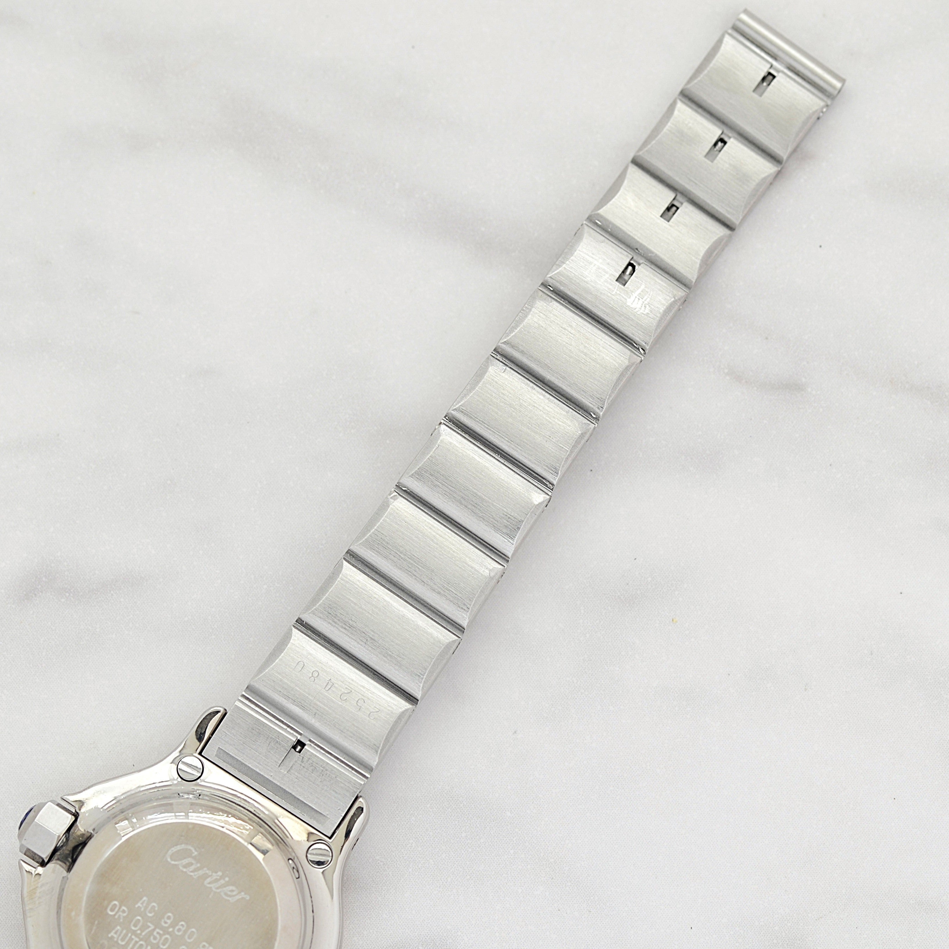 【Cartier】カルティエ サントスオクタゴンSM 18KYG×SS 永久保証書付き カルティエコンプリートサービス済み