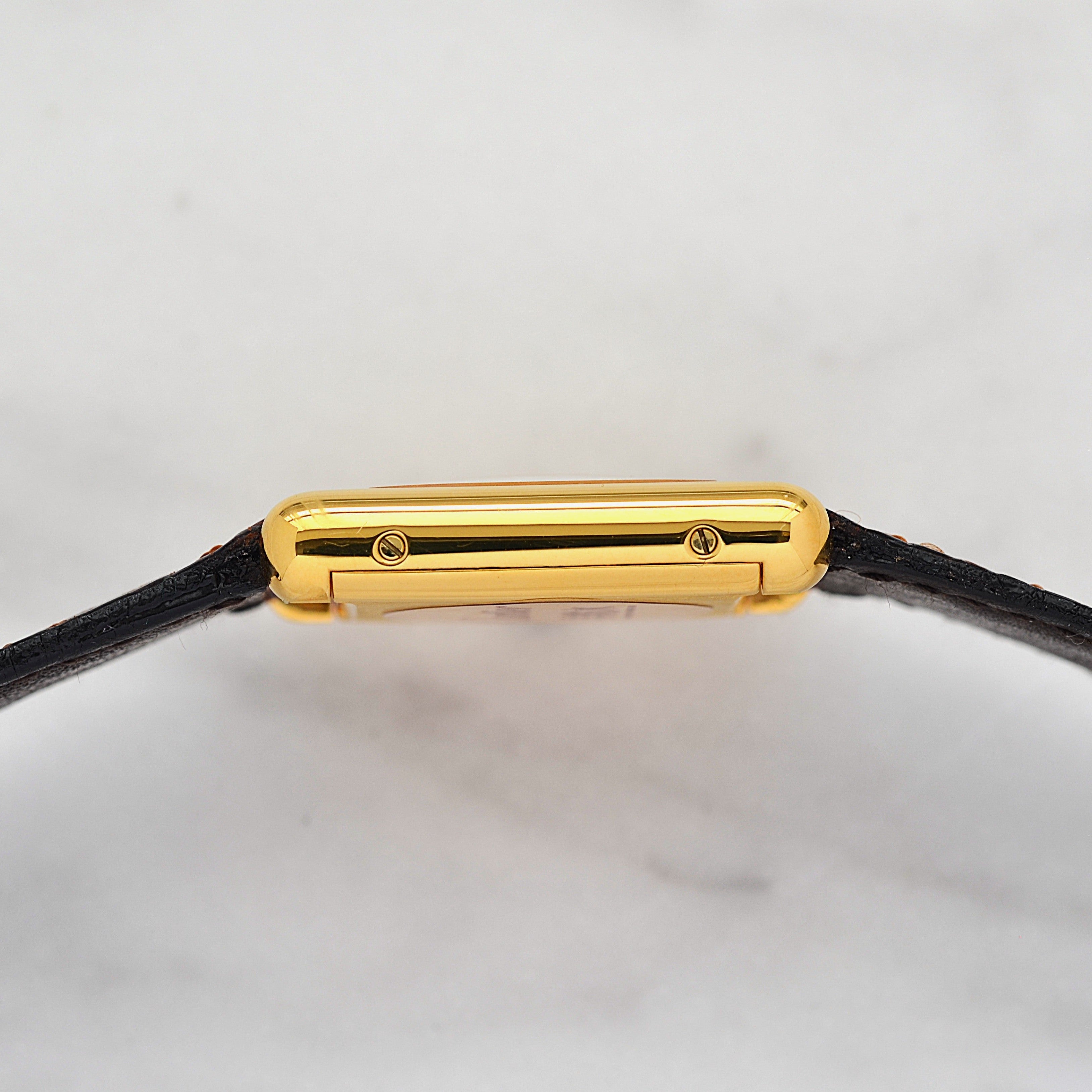[Cartier] Cartier Must Tank SM, Ivory Roman, Manual Winding, with Permanent Guarantee, Cartier Complete Service Performed