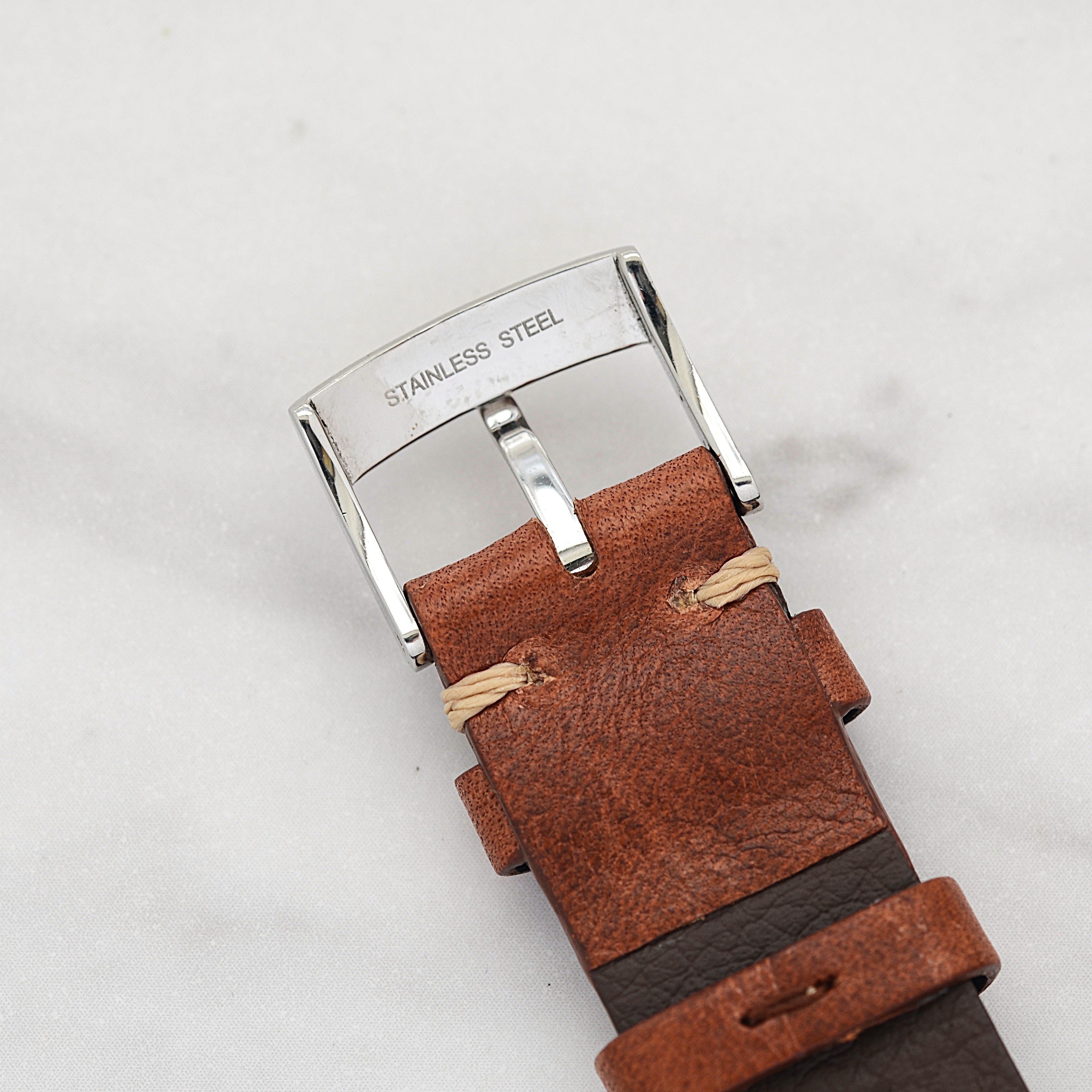 【OMEGA】オメガ ジュネーヴ SS ラウンド Cal.601 Silver 純正尾錠付き