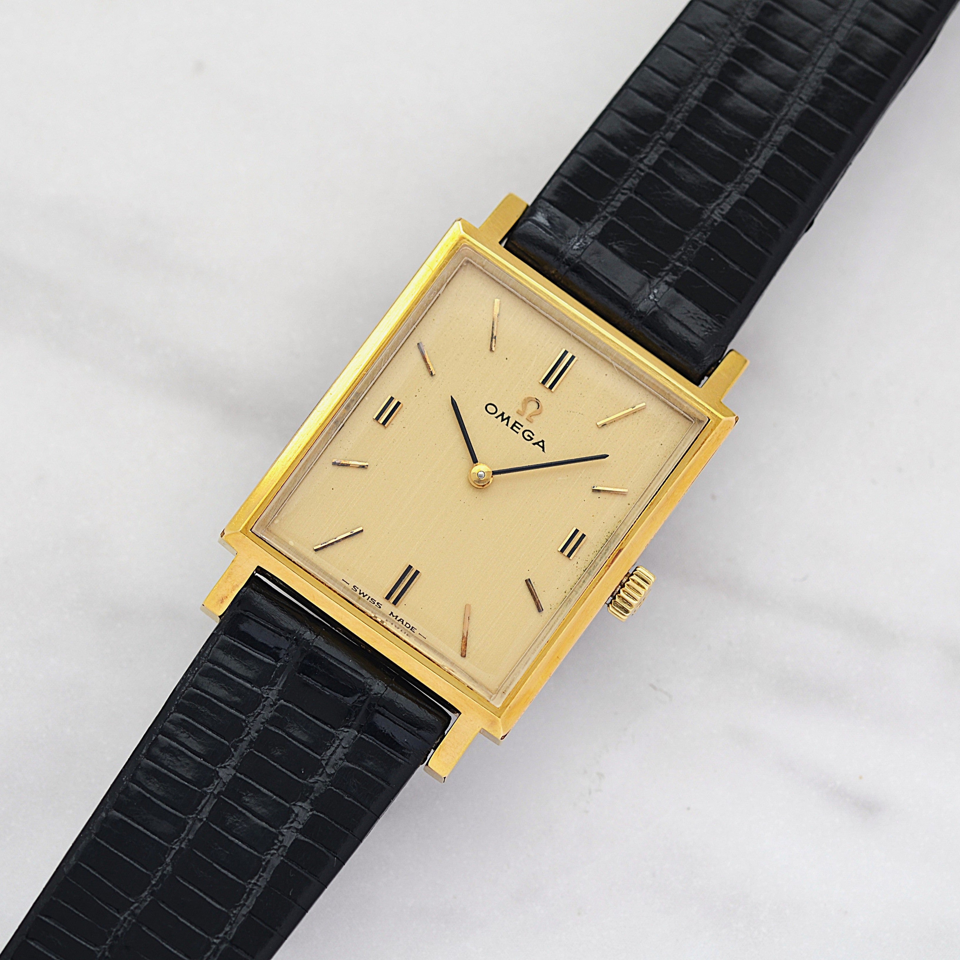 【OMEGA】オメガ レクタングルモデル GP 手巻き 純正尾錠付き