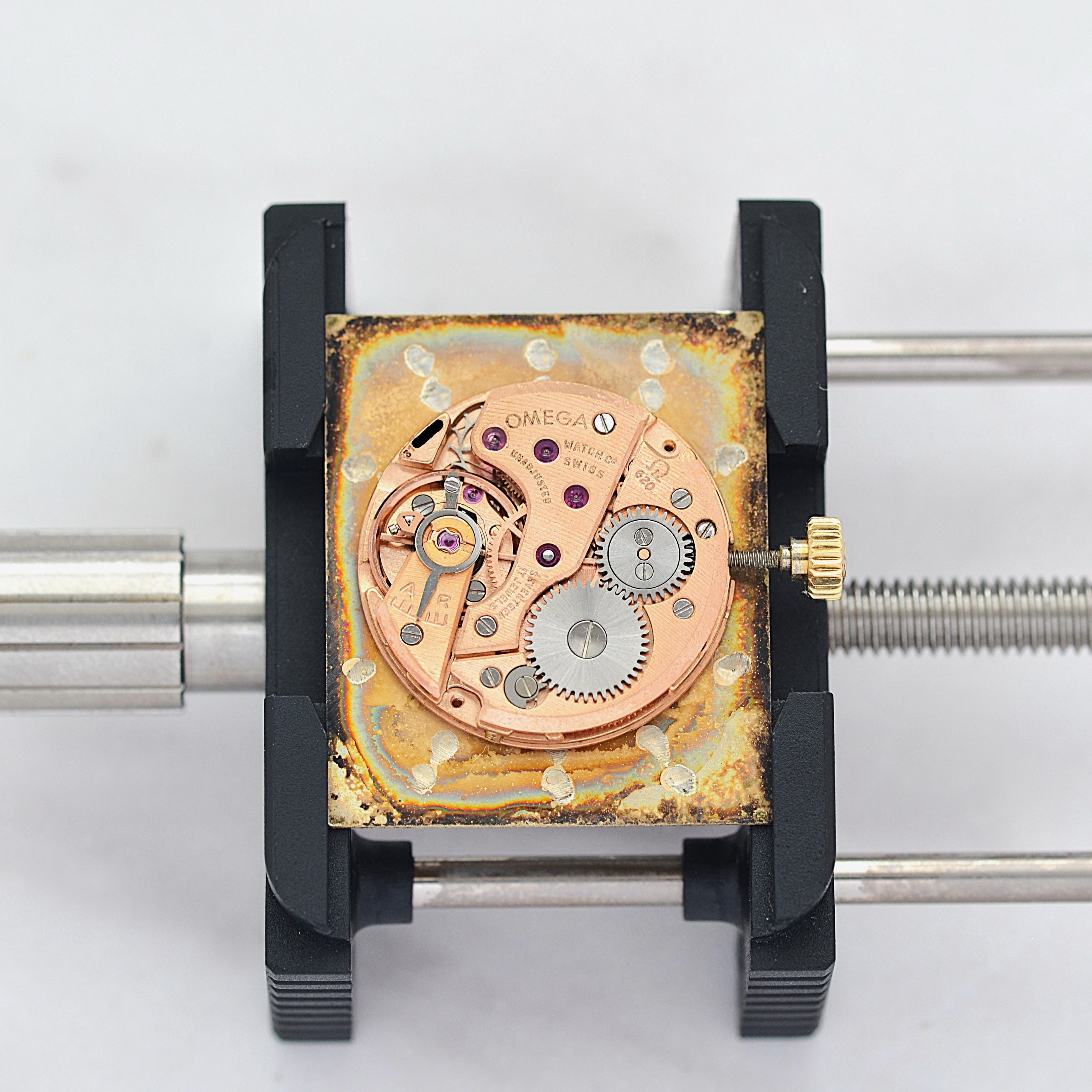 【OMEGA】オメガ レクタングルモデル GP 手巻き 純正尾錠付き