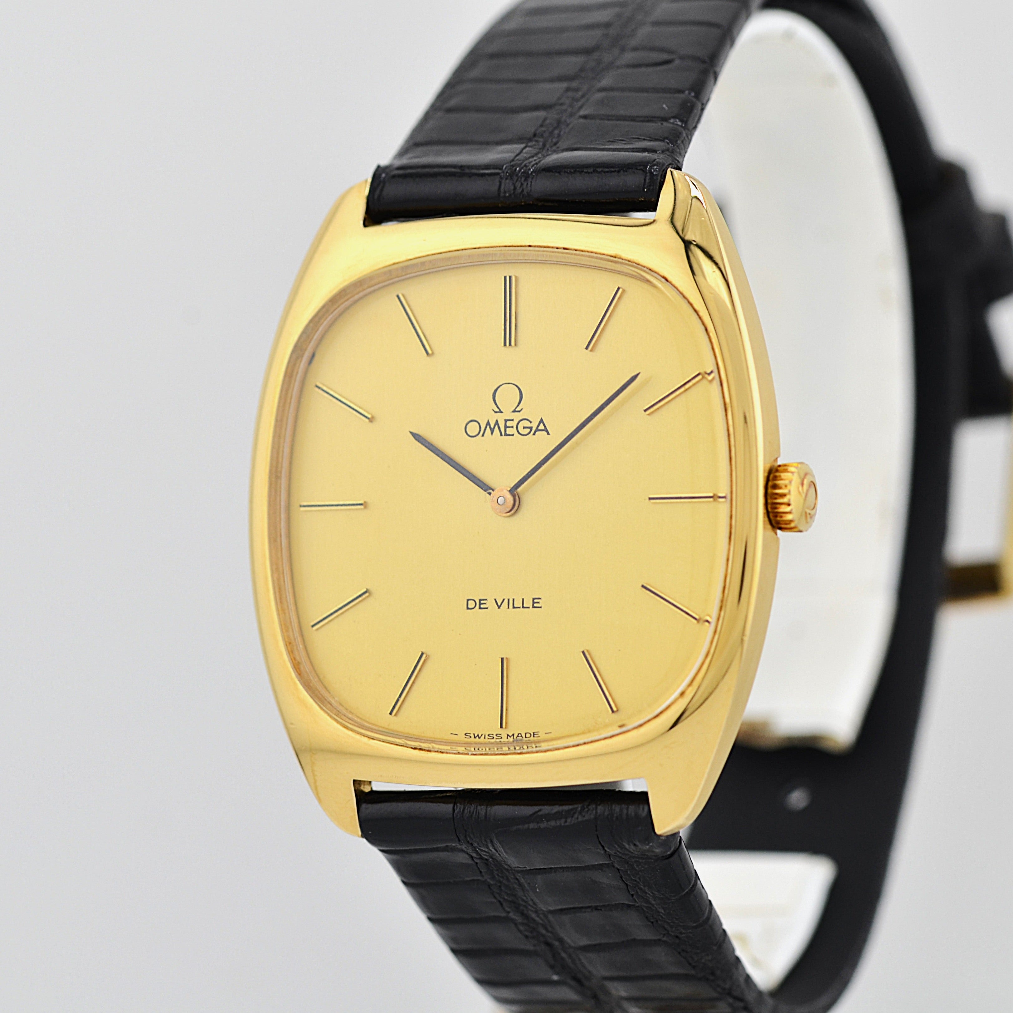 【OMEGA】オメガ デヴィル GP クッションケース Gold 純正尾錠付き