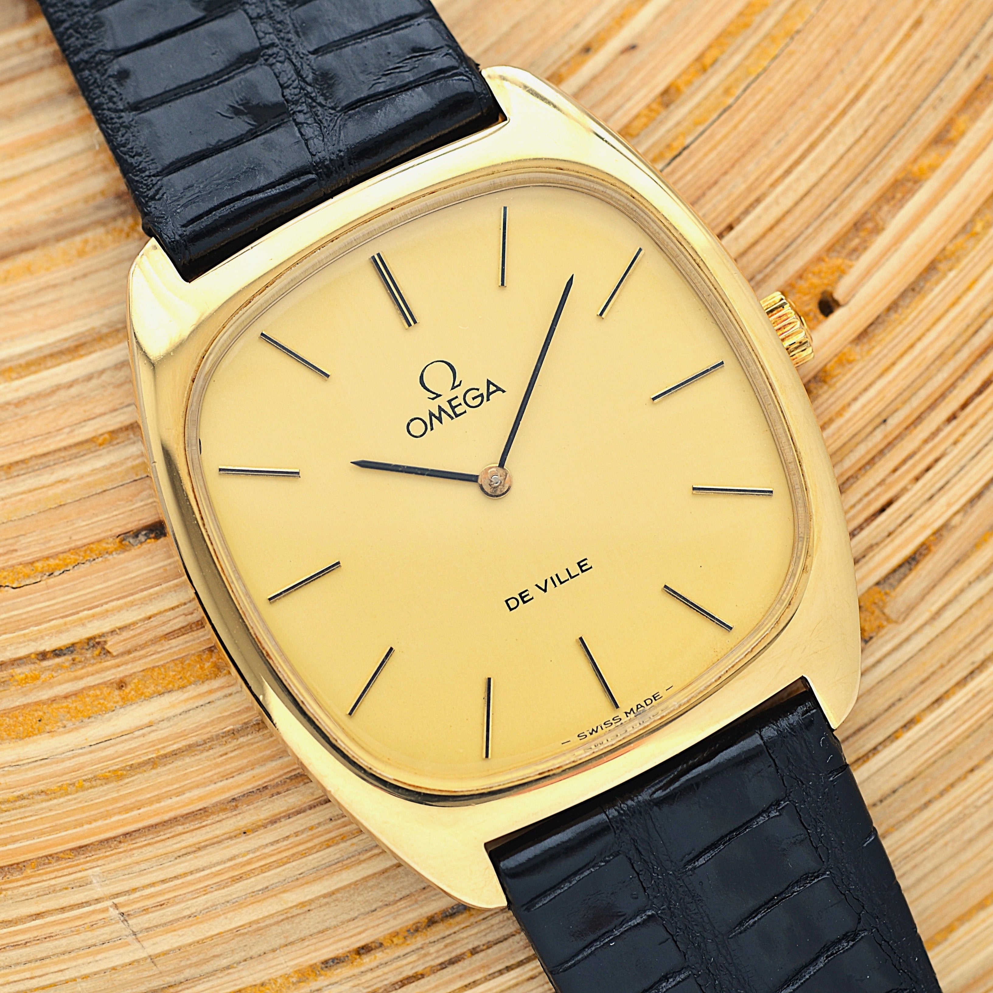 【OMEGA】オメガ デヴィル GP クッションケース Gold 純正尾錠付き