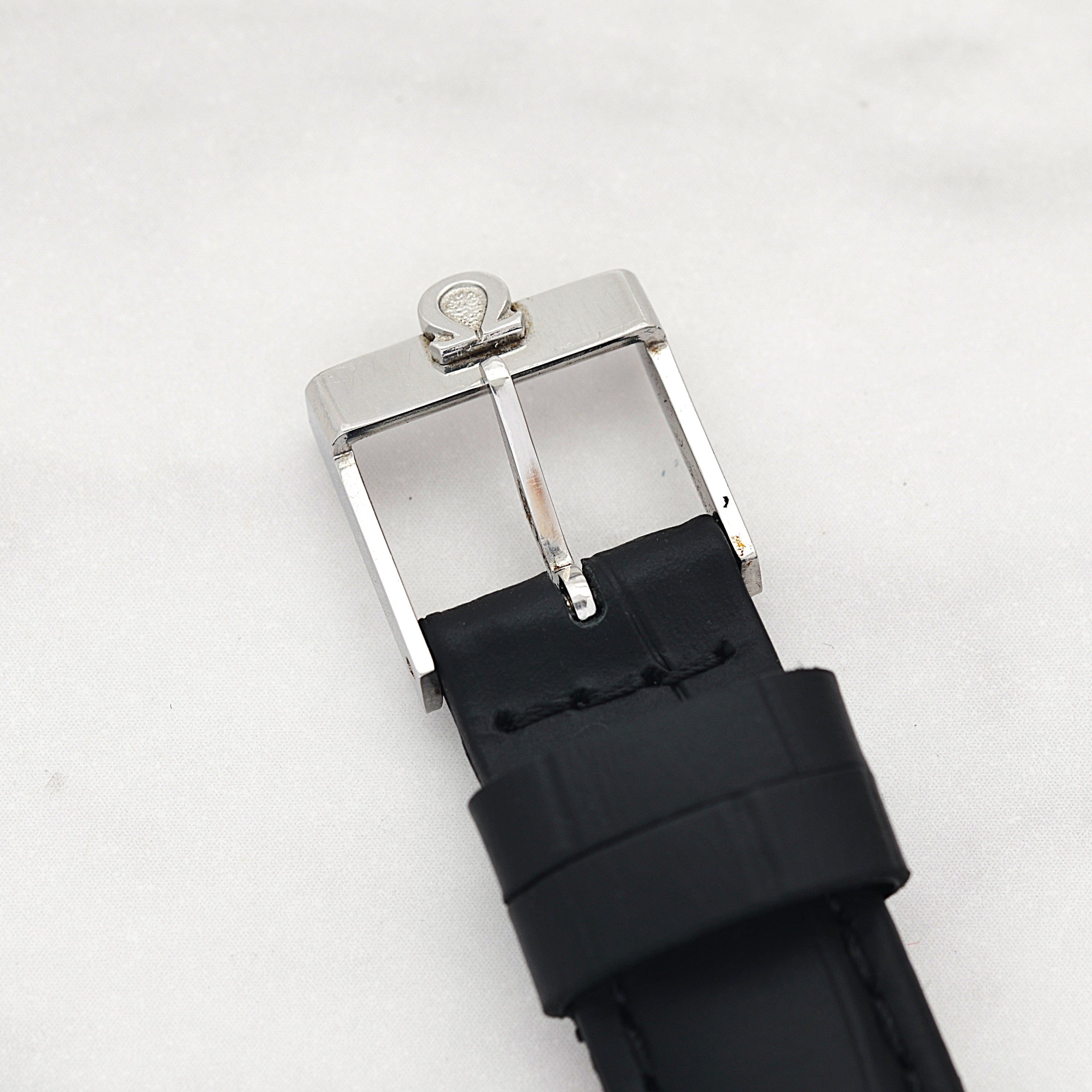 【OMEGA】オメガ ジュネーヴ SS ボーイズサイズ 全数字アップライトアラビアインデックス 純正尾錠付き