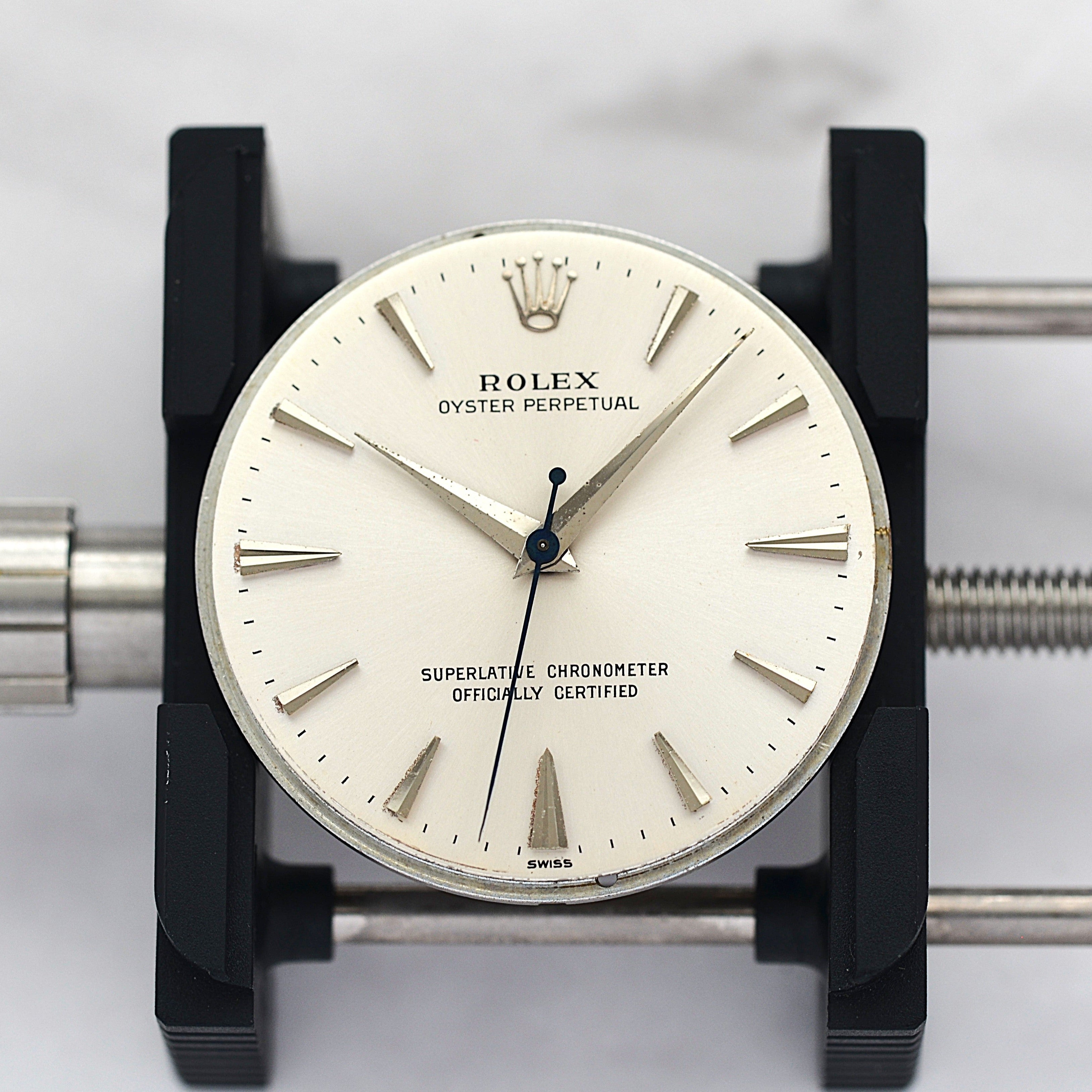 【ROLEX 】ロレックス オイスターパーペチュアルRef.1002 Silver クサビインデックス 1960年製