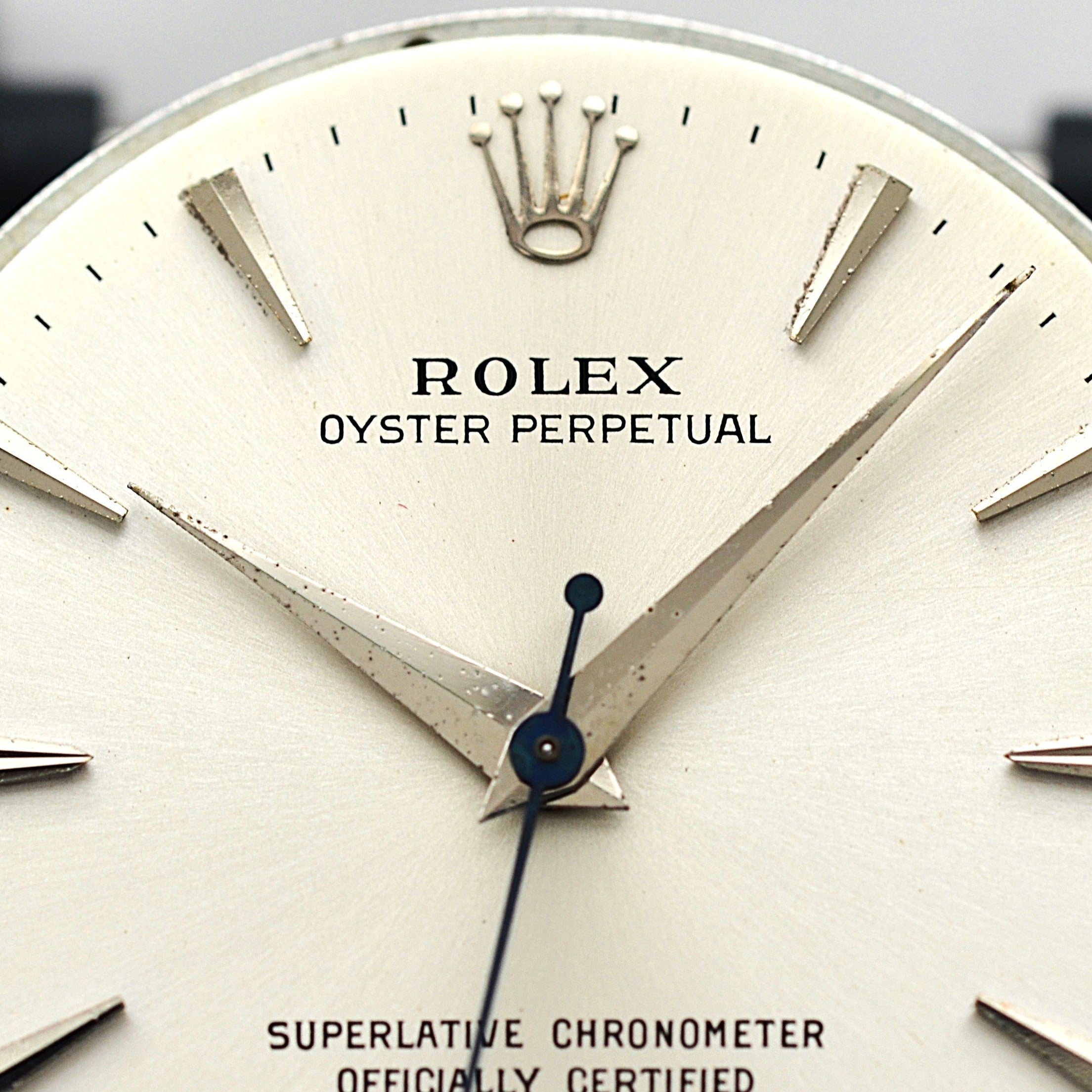 【ROLEX 】ロレックス オイスターパーペチュアルRef.1002 Silver クサビインデックス 1960年製