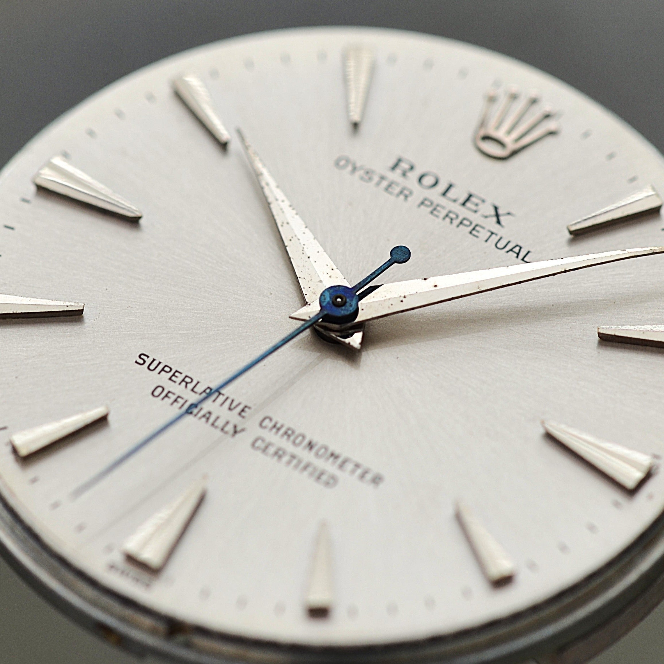 【ROLEX 】ロレックス オイスターパーペチュアルRef.1002 Silver クサビインデックス 1960年製